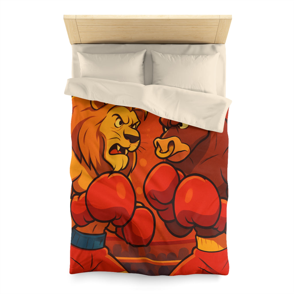 Housse de Couette Microfibre Design Artistique Moderne Décoration Chambre Confort Premium