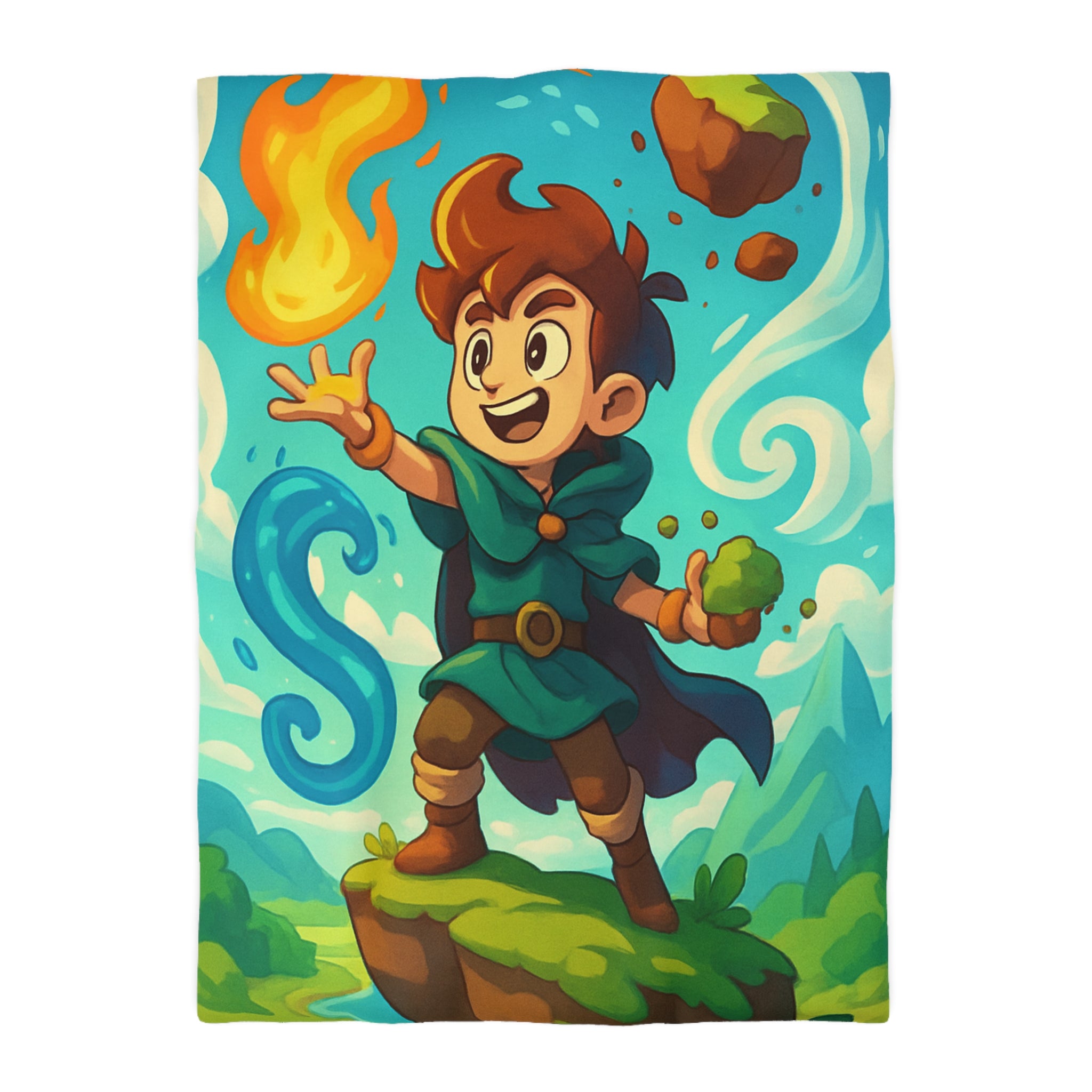 Housse de Couette Microfibre Motif Créatif Original Style Contemporain Chambre Élégante