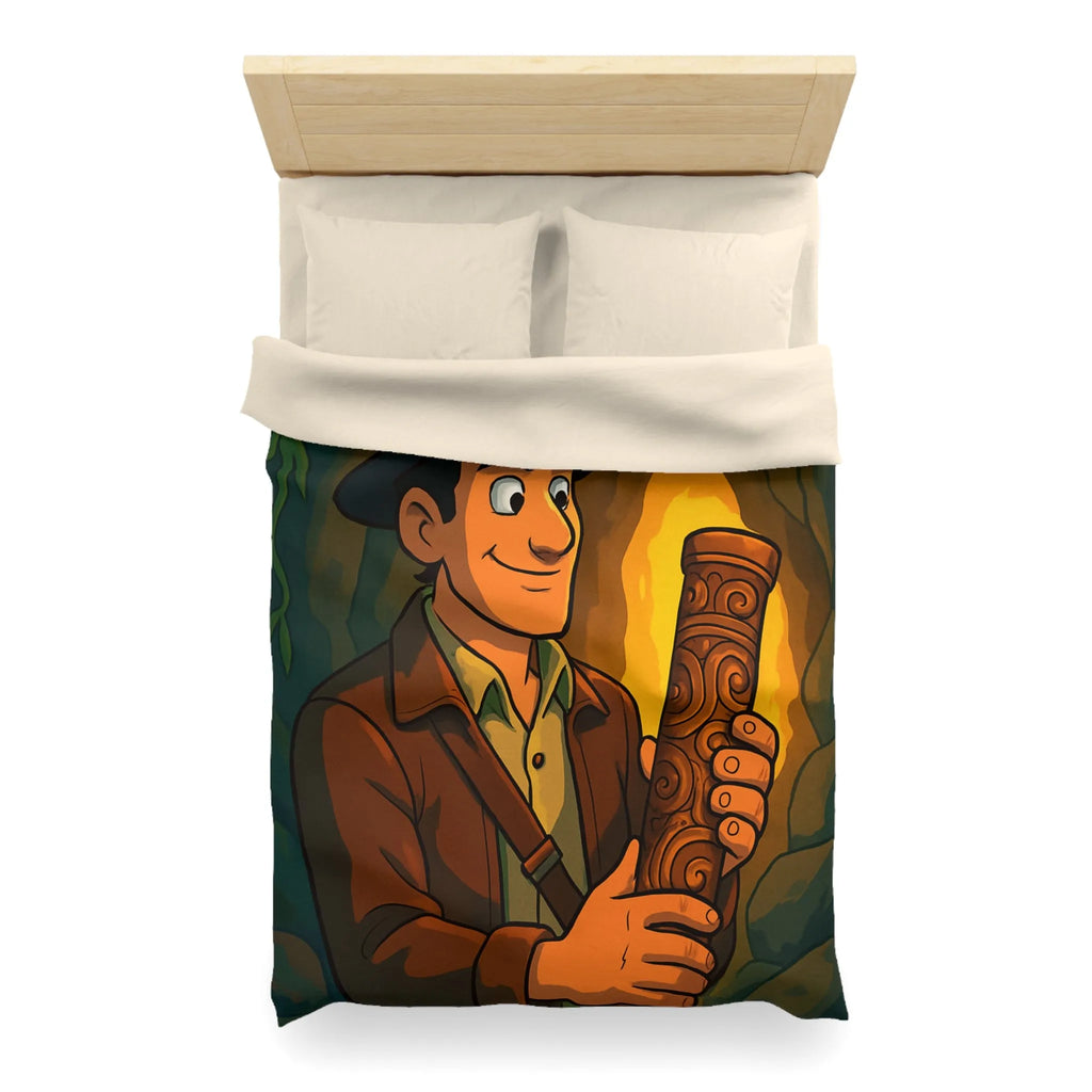 Housse de Couette Microfibre Art Graphique Contemporain Style Décoratif Chambre Tendance