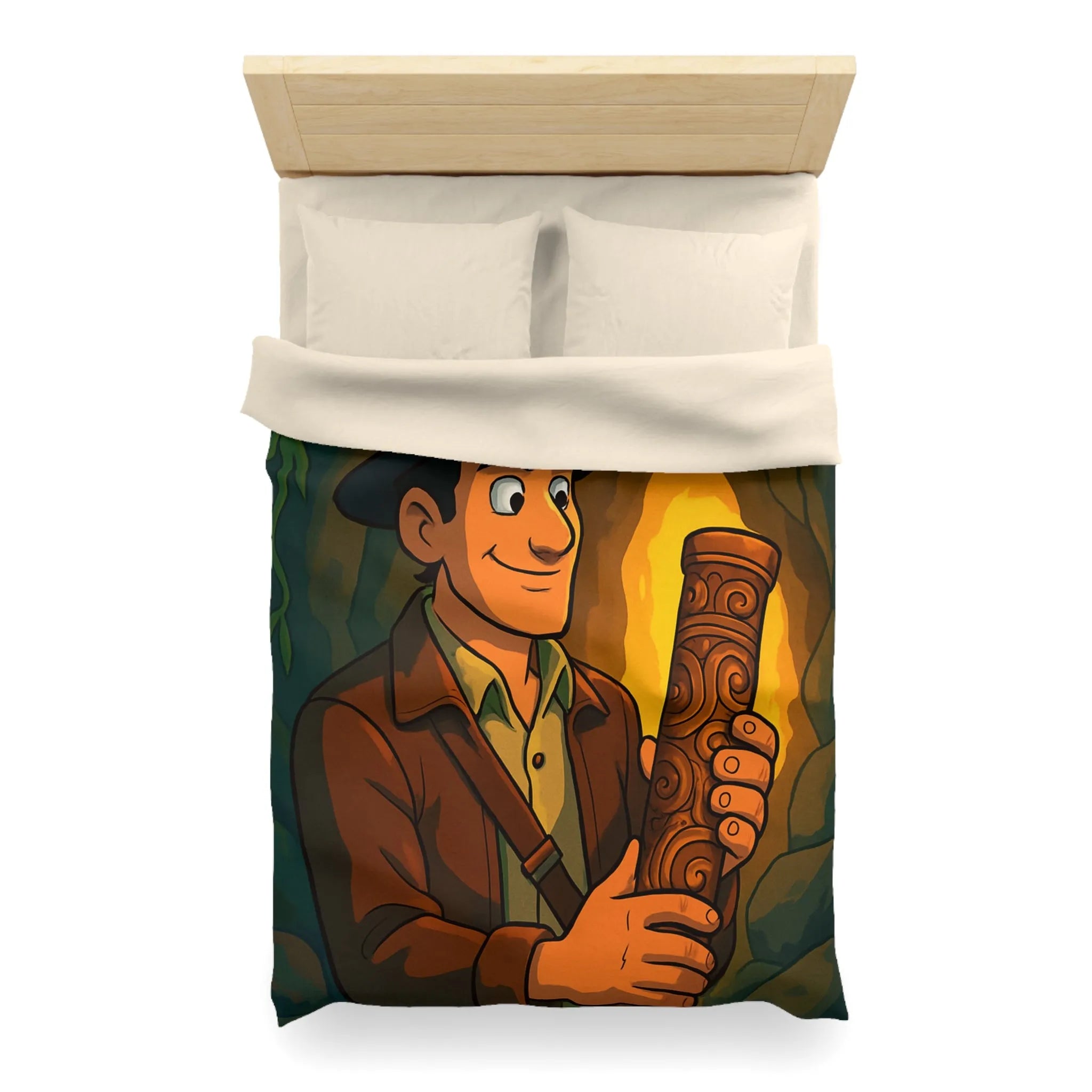 Housse de Couette Microfibre Art Graphique Contemporain Style Décoratif Chambre Tendance