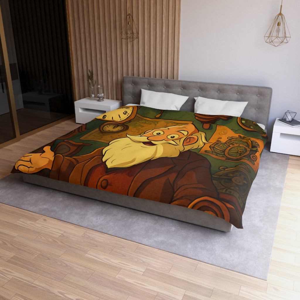 Housse de Couette Microfibre Illustration Unique Design Moderne Décoration Intérieure Raffinée