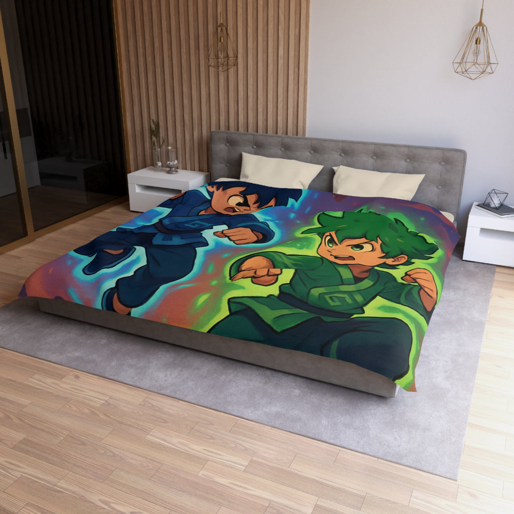 Housse de Couette Microfibre Illustration Unique Design Moderne Décoration Intérieure Raffinée