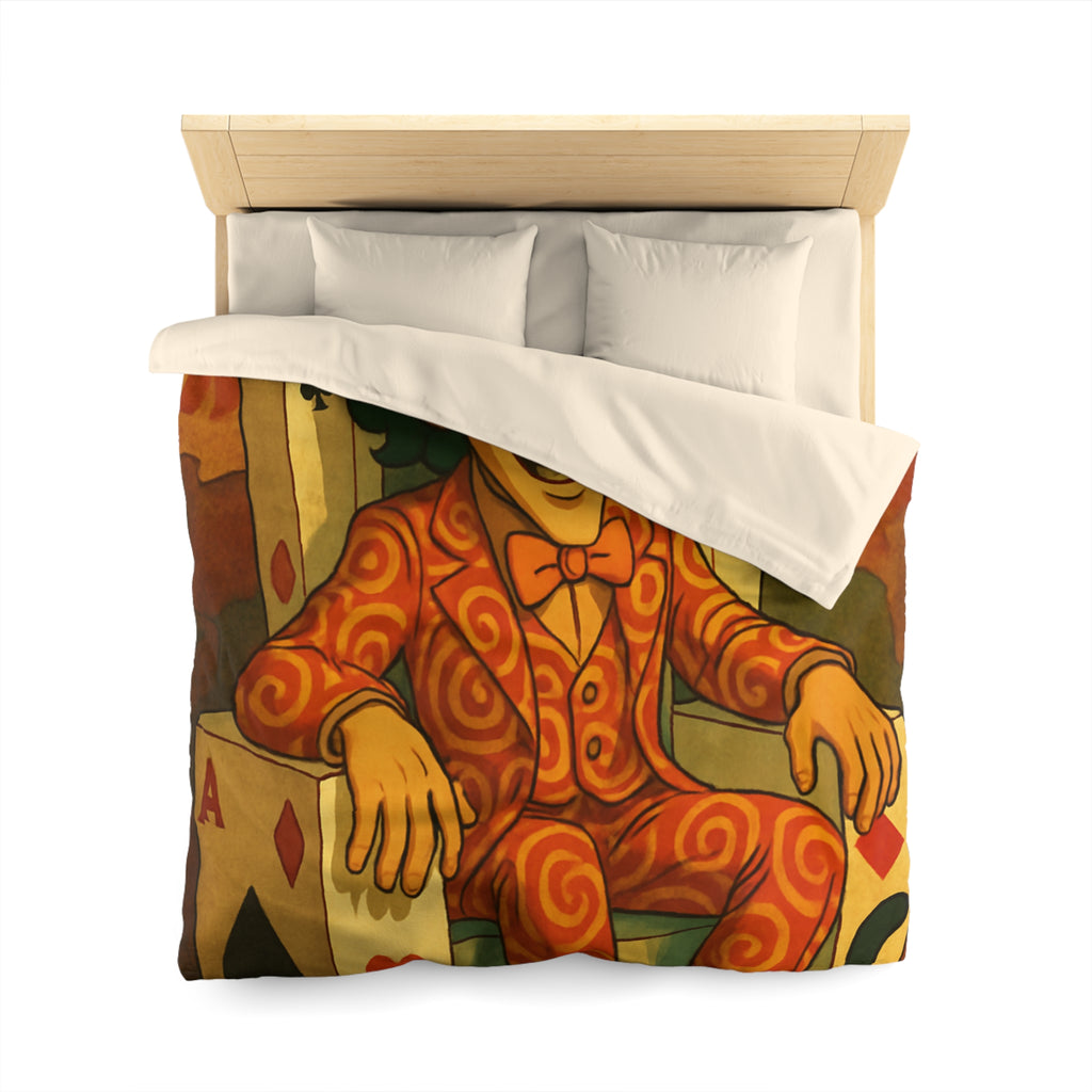 Housse de Couette Microfibre Motif Créatif Original Style Contemporain Chambre Élégante