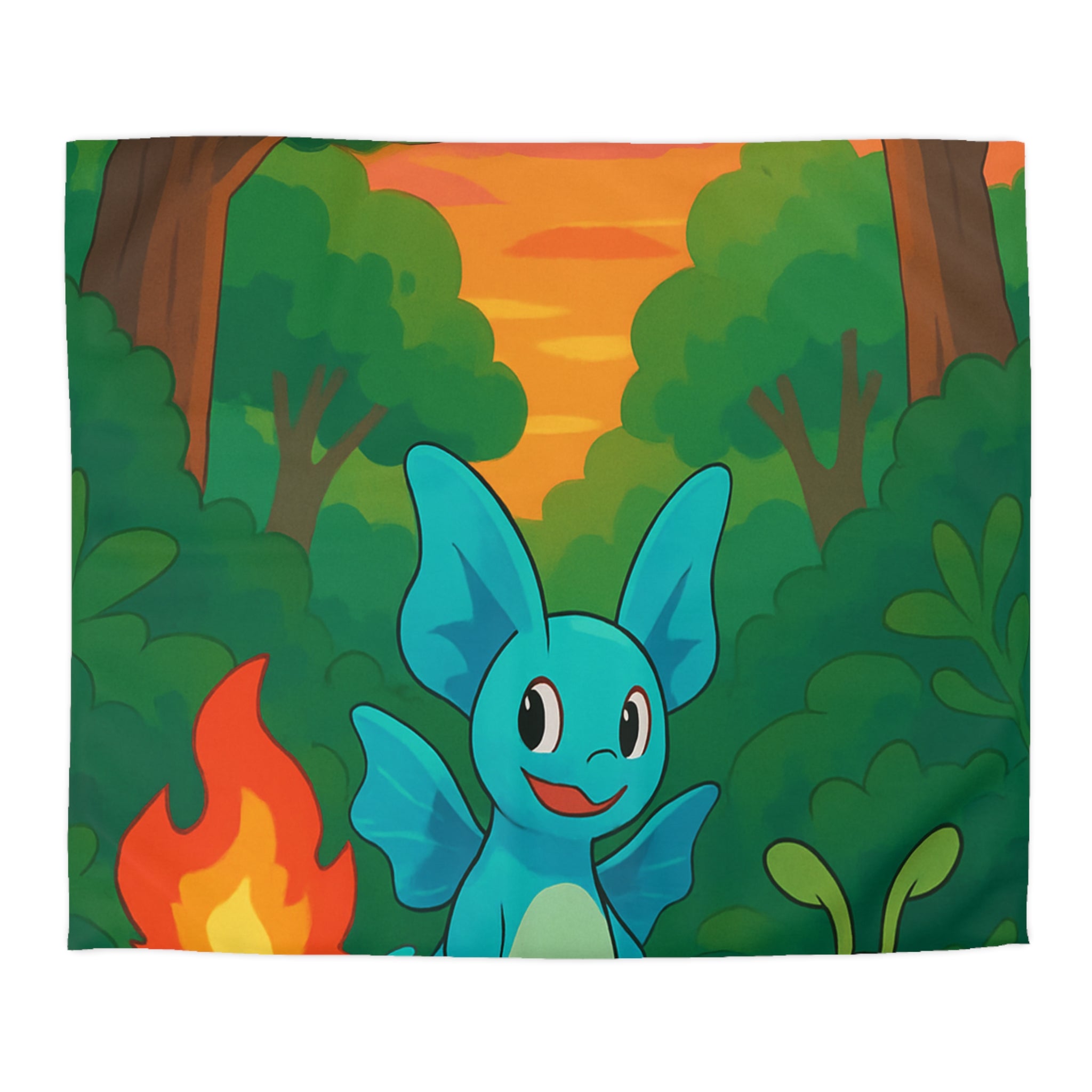 Housse de Couette Microfibre Illustration Unique Design Moderne Décoration Intérieure Raffinée