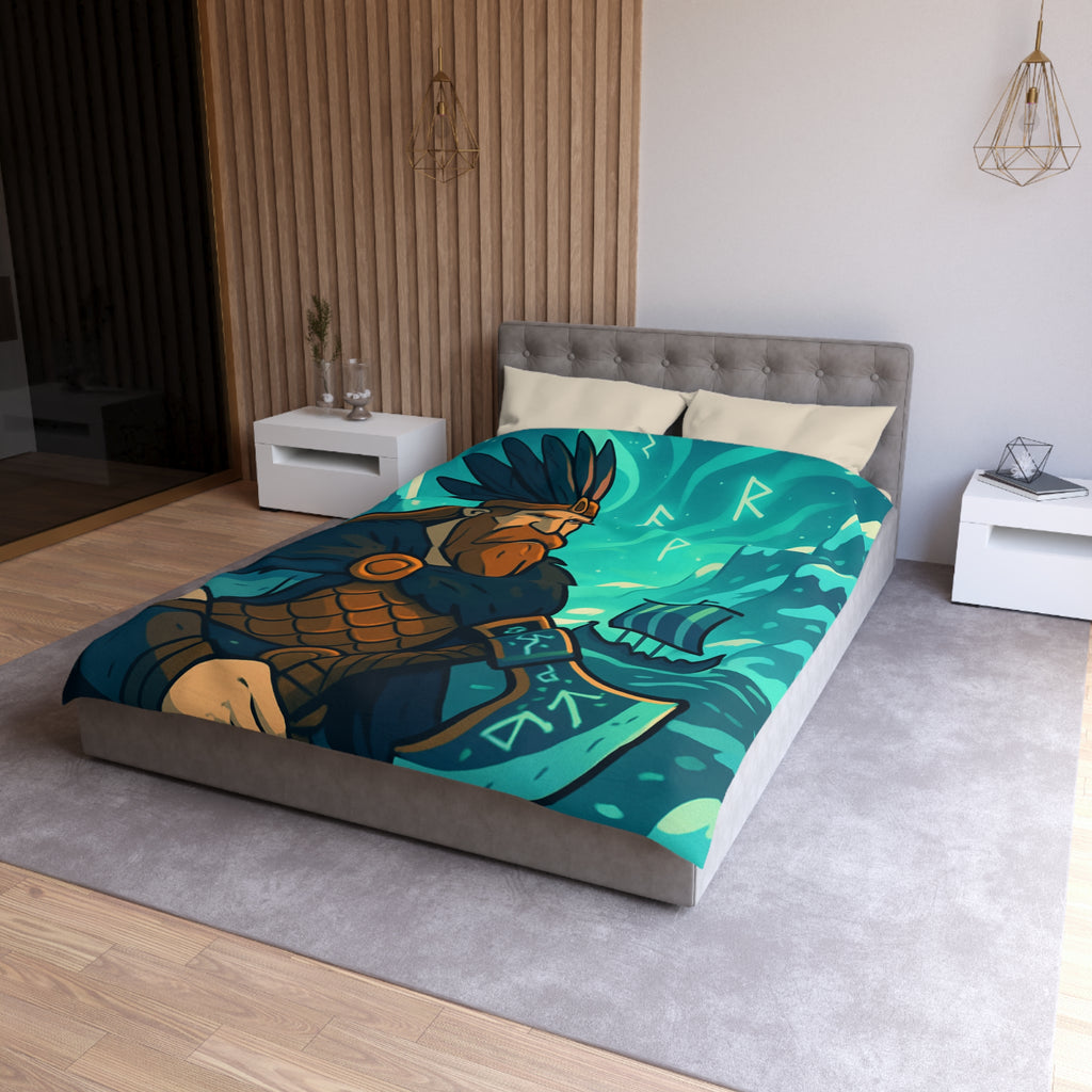 Housse de Couette Microfibre Illustration Unique Design Moderne Décoration Intérieure Raffinée