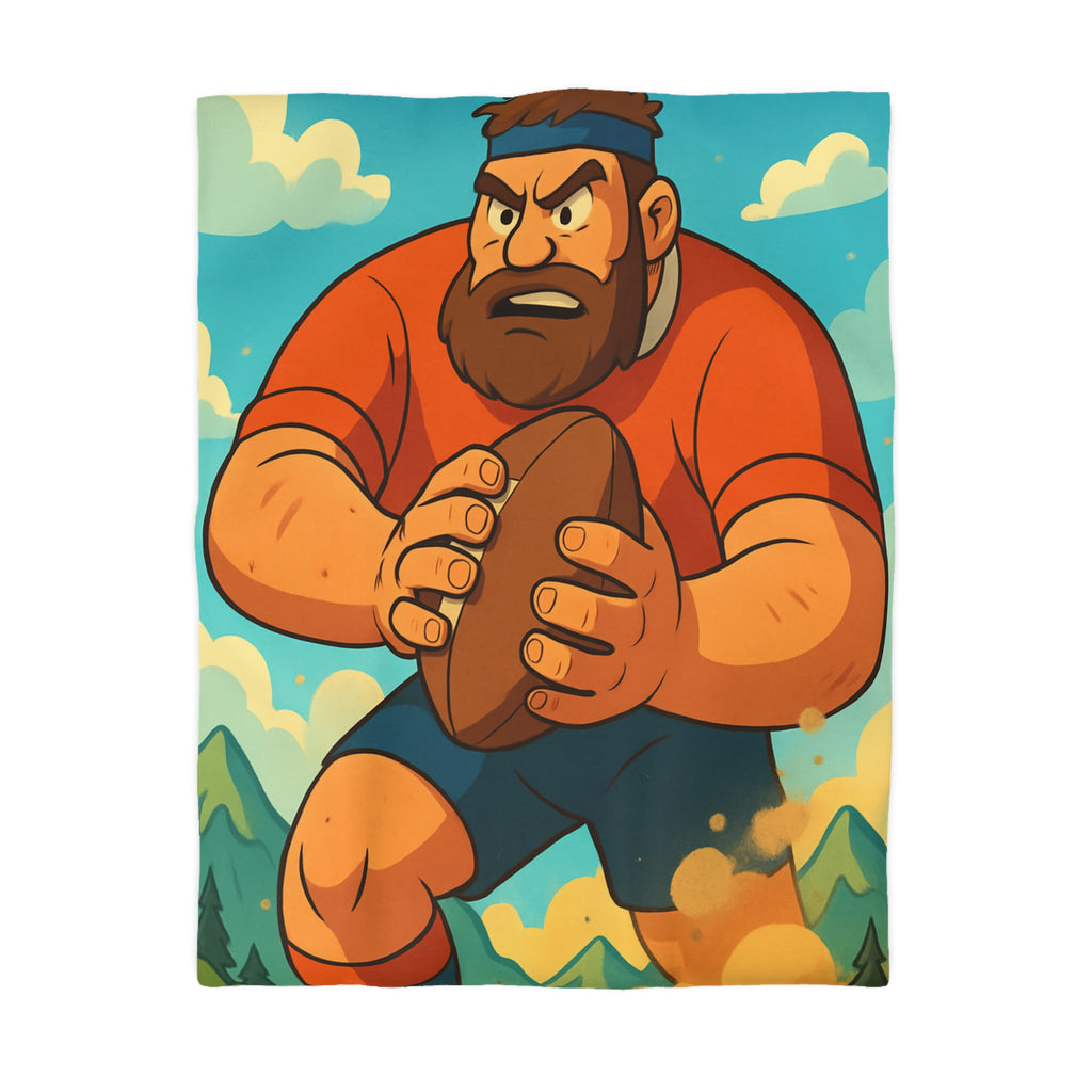 Housse de Couette Microfibre Motif Créatif Original Style Contemporain Chambre Élégante