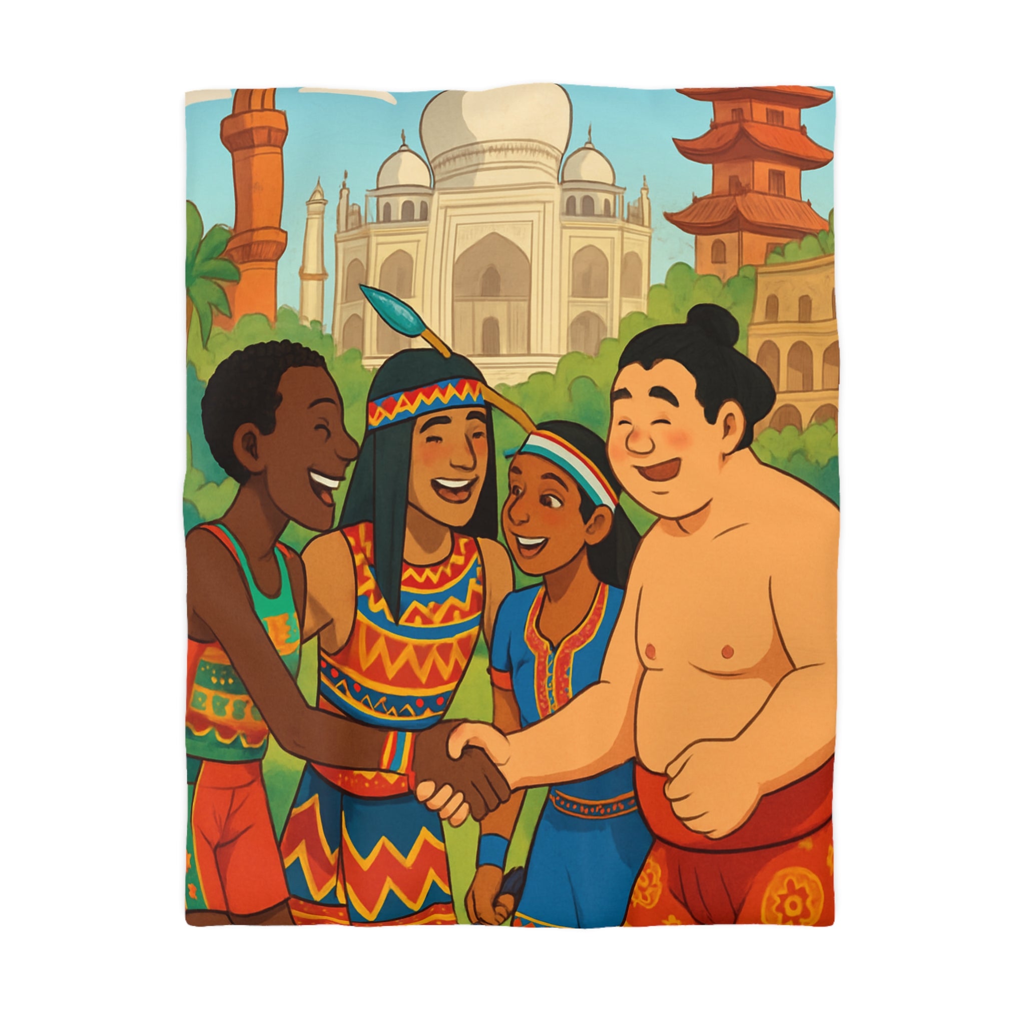 Housse de Couette Microfibre Design Artistique Moderne Décoration Chambre Confort Premium