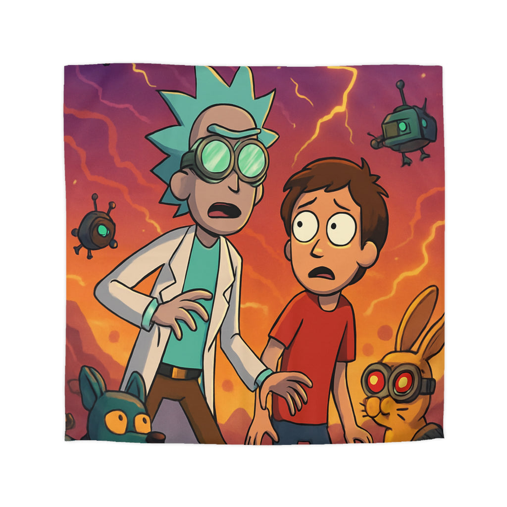 Housse de Couette Microfibre Motif Créatif Original Style Contemporain Chambre Élégante