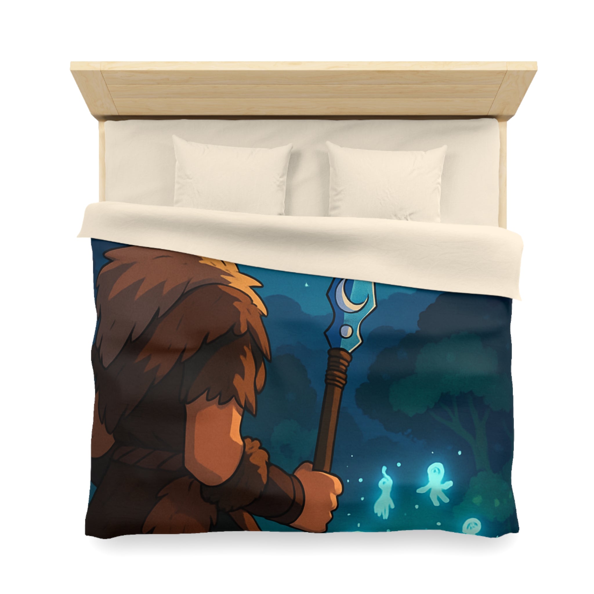 Housse de Couette Microfibre Design Artistique Moderne Décoration Chambre Confort Premium