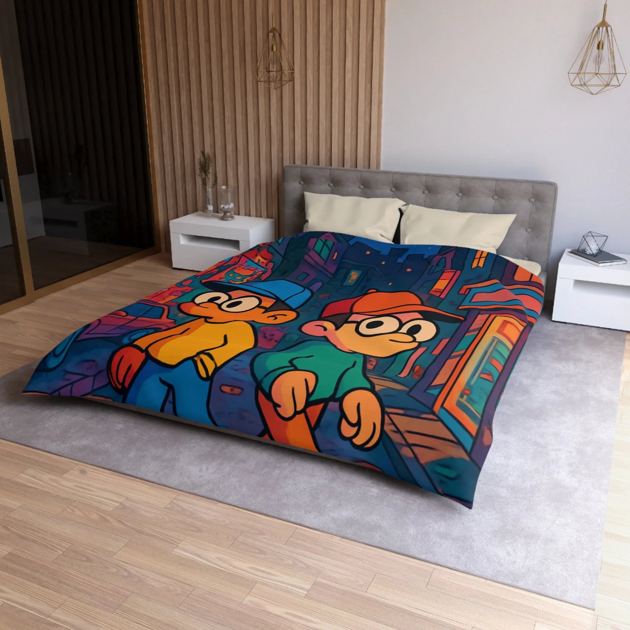 Double Touche Urbaine : Jeune Duo Coloré En Aventure Nocturne Pleine De Style