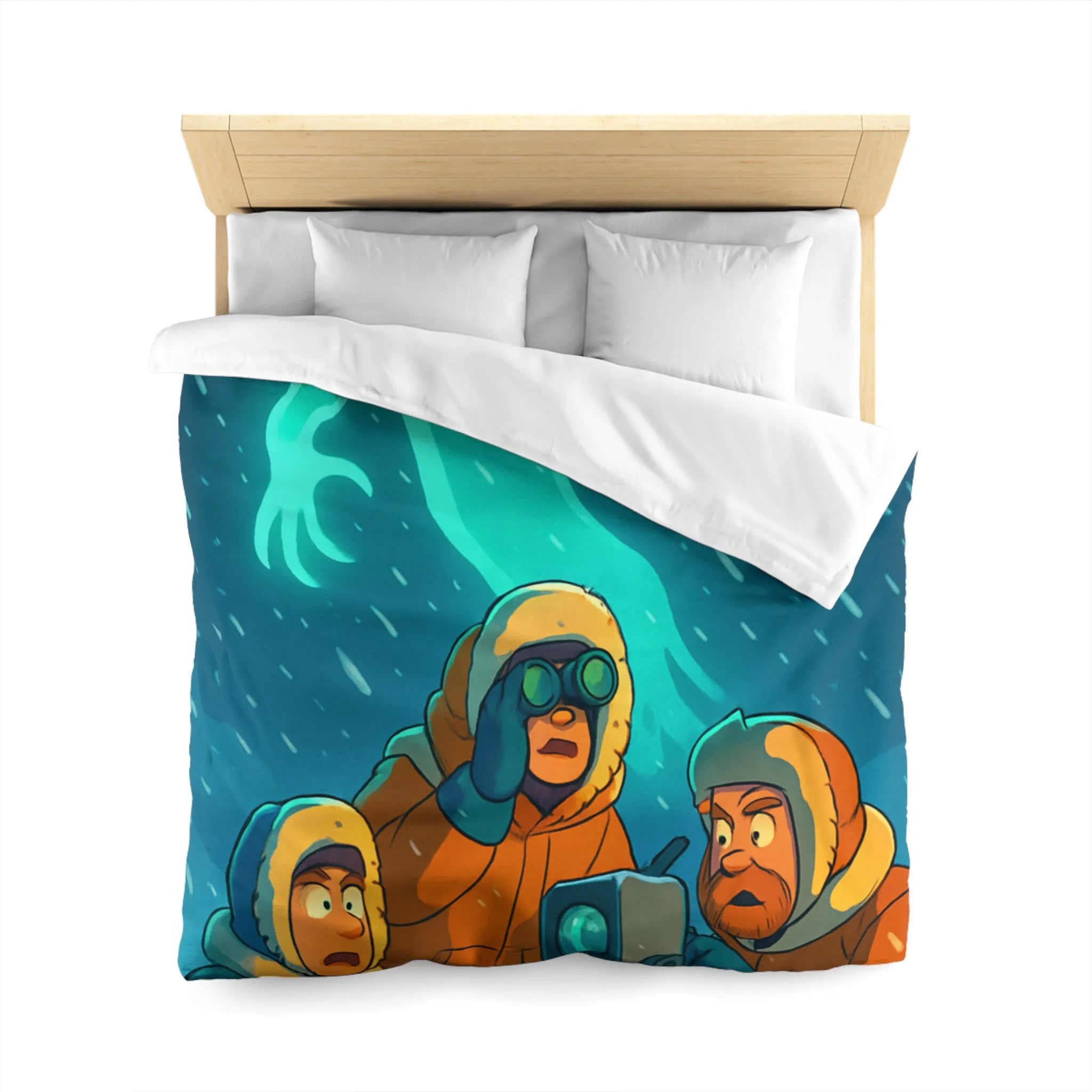 Explorez l'aventure arctique avec trois explorateurs et un mystérieux fantôme lumineux