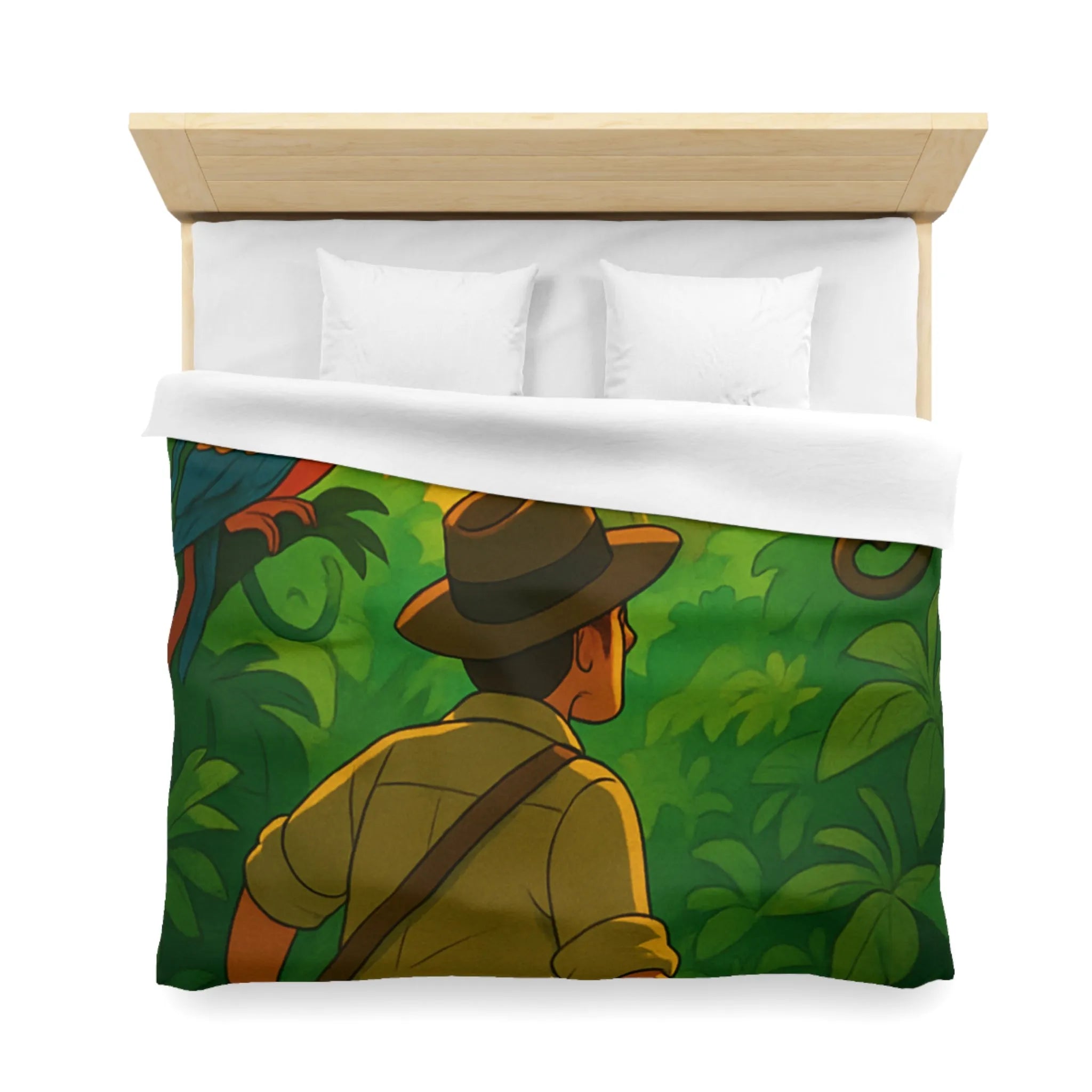 Housse de Couette Microfibre Art Graphique Contemporain Style Décoratif Chambre Tendance