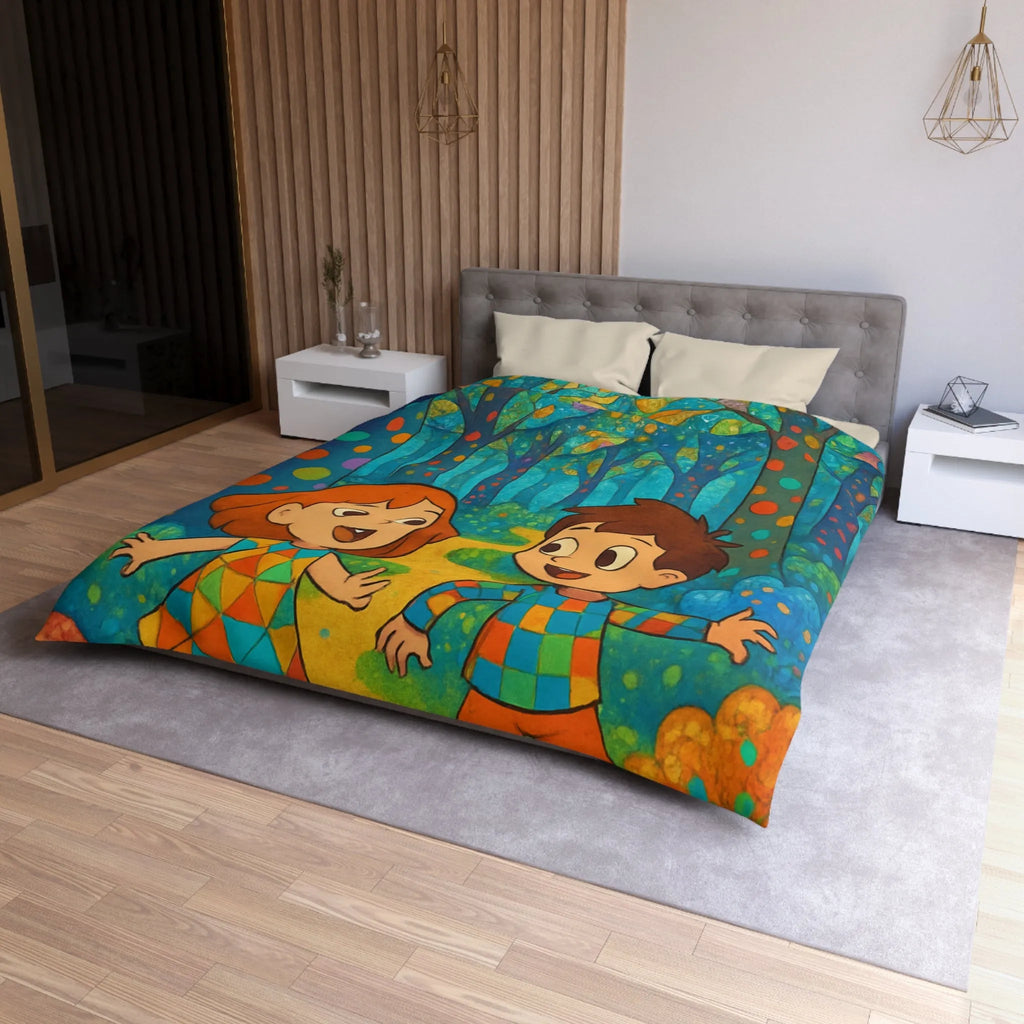 Housse de Couette Microfibre Création Artistique Moderne Design Exclusif Décoration Chambre