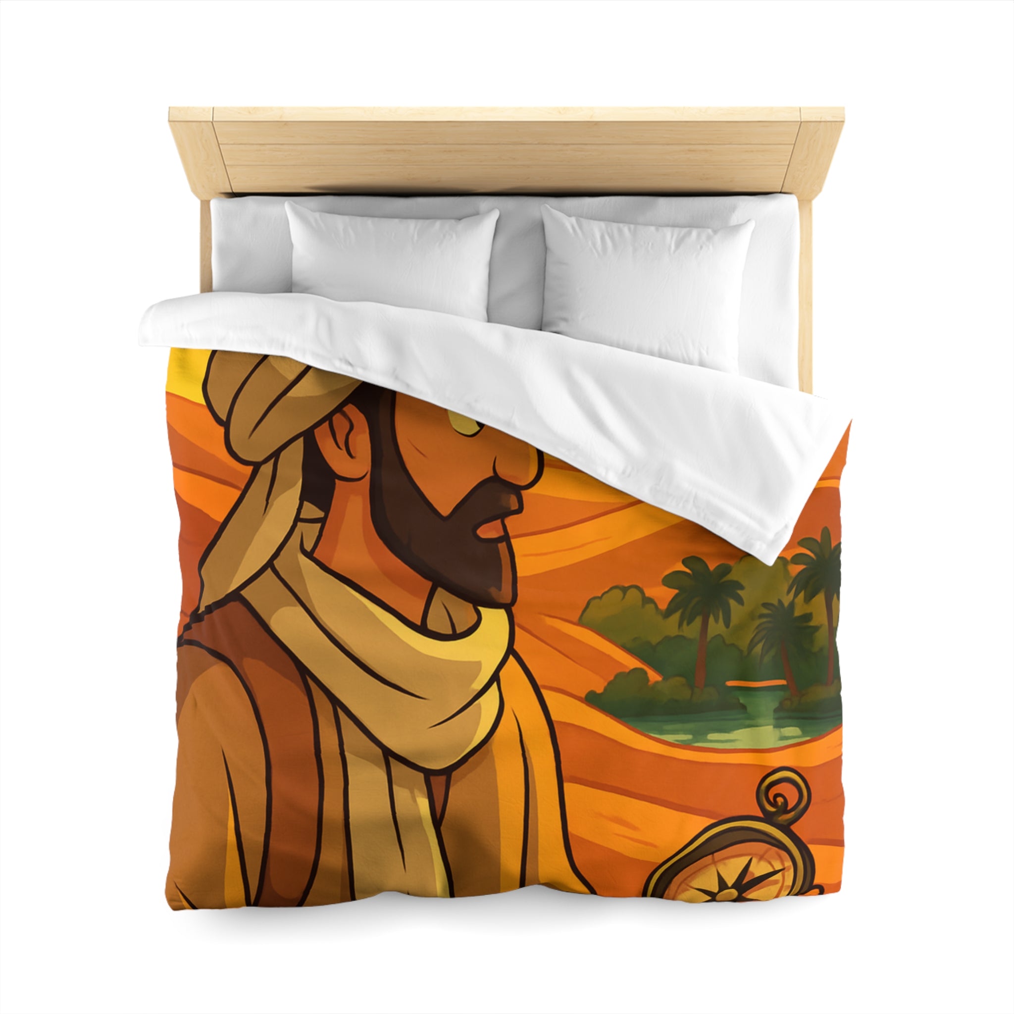 Housse de Couette Microfibre Illustration Unique Design Moderne Décoration Intérieure Raffinée