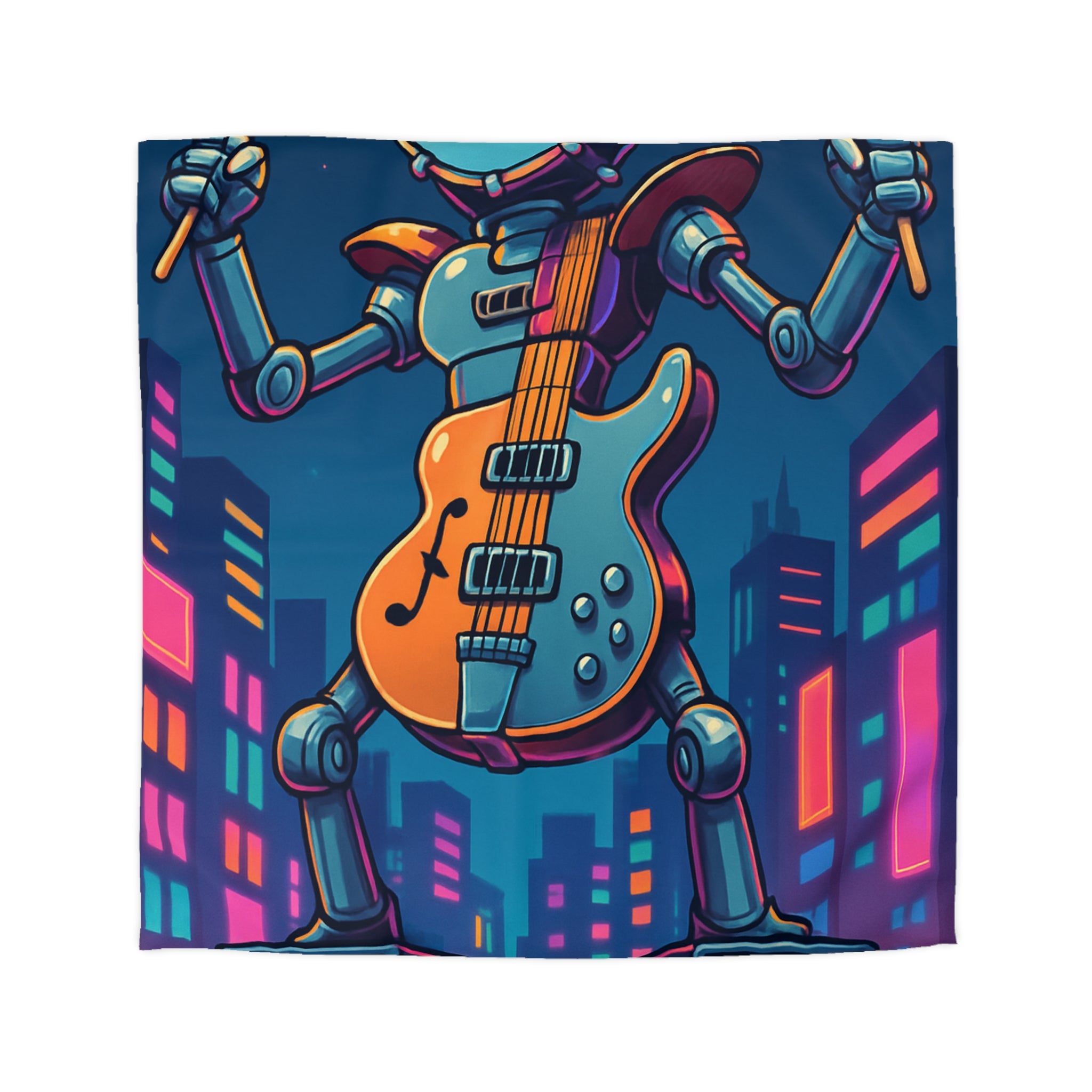 Housse de Couette Microfibre Design Artistique Moderne Décoration Chambre Confort Premium