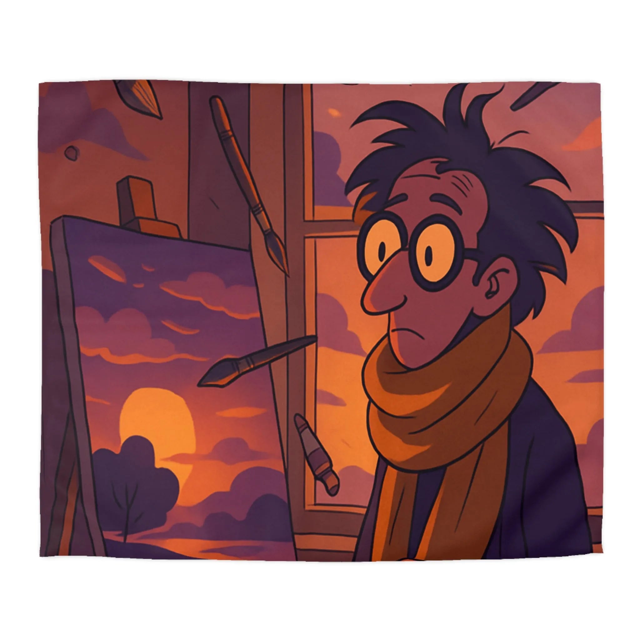 Housse de Couette Microfibre Création Artistique Moderne Design Exclusif Décoration Chambre