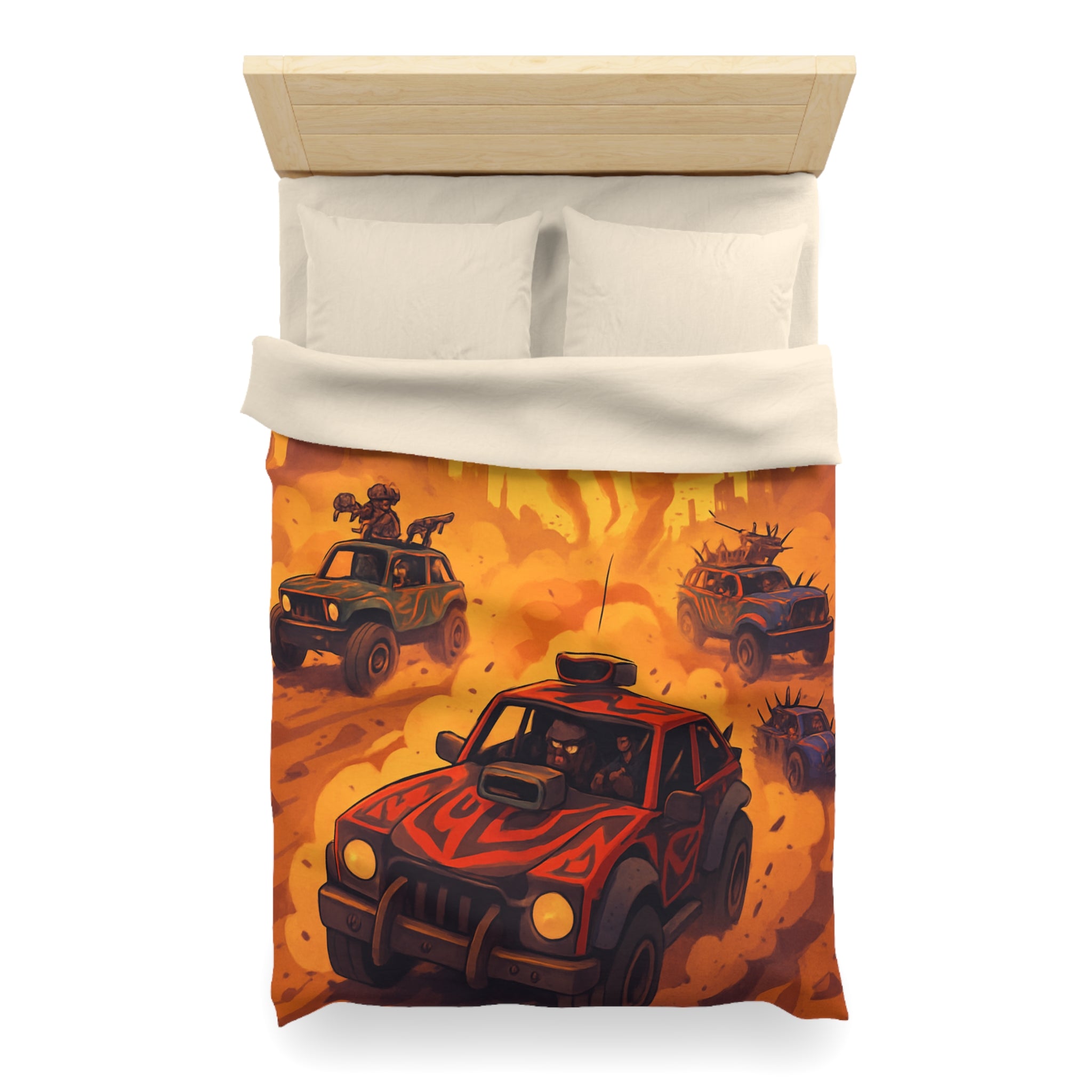 Housse de Couette Microfibre Design Artistique Moderne Décoration Chambre Confort Premium