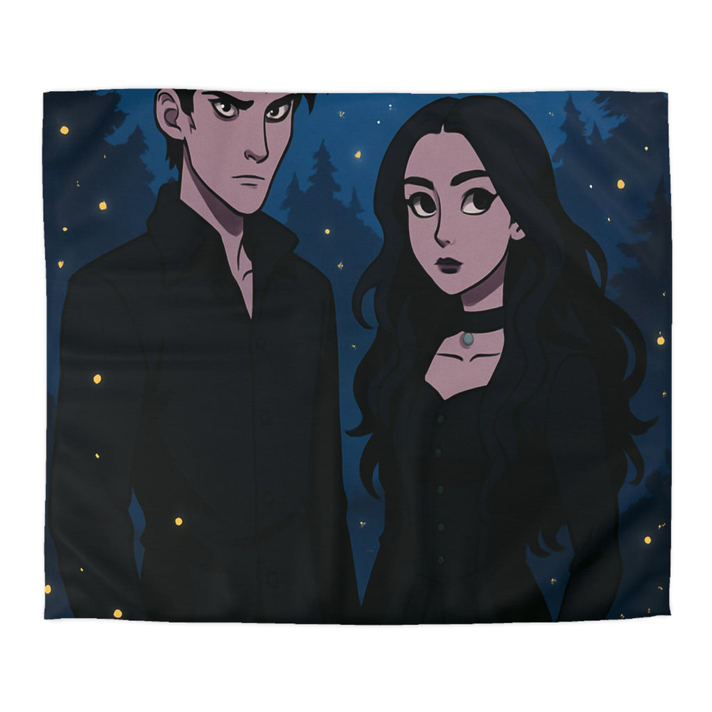 Housse de Couette Microfibre Design Artistique Moderne Décoration Chambre Confort Premium