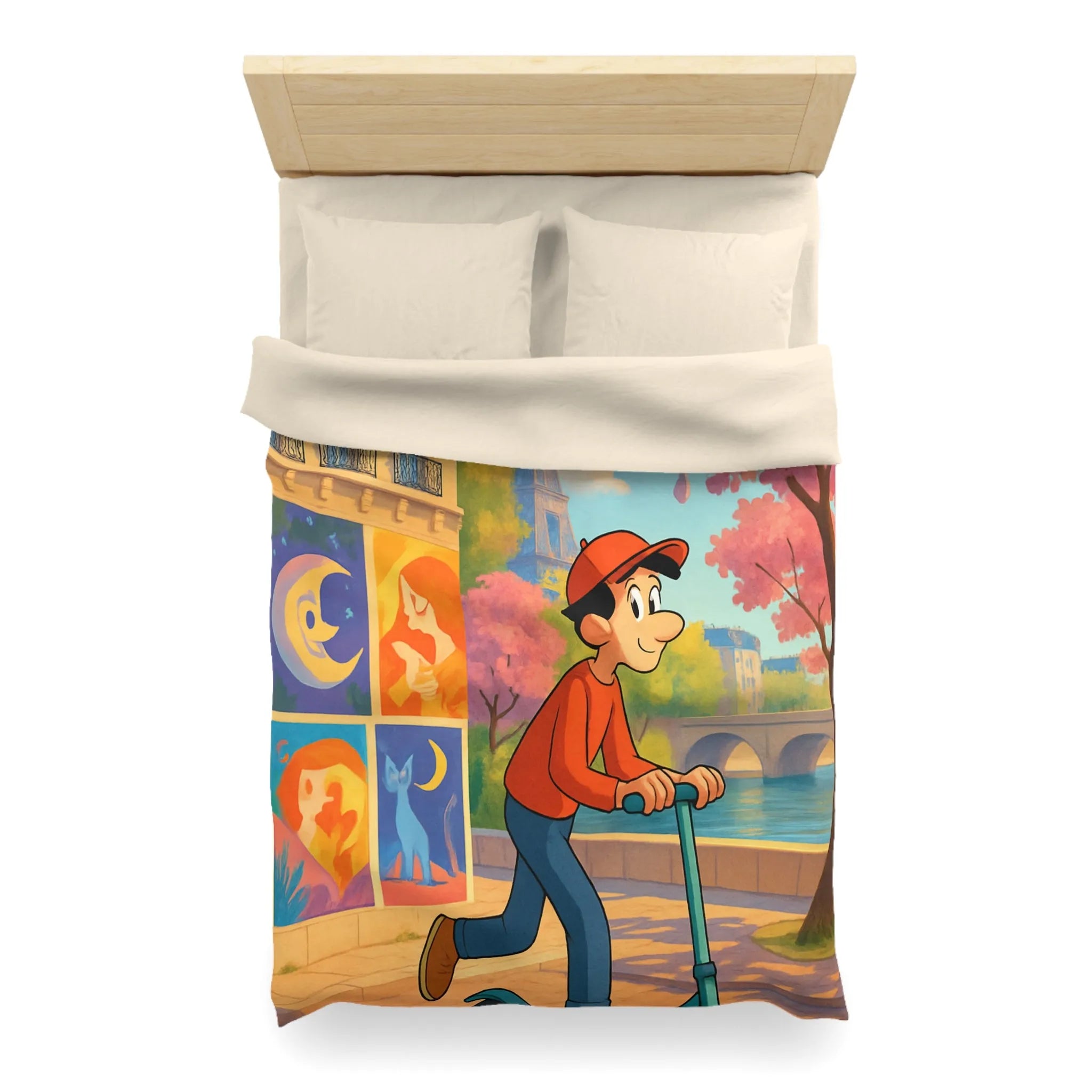 Housse de Couette Microfibre Création Artistique Moderne Design Exclusif Décoration Chambre