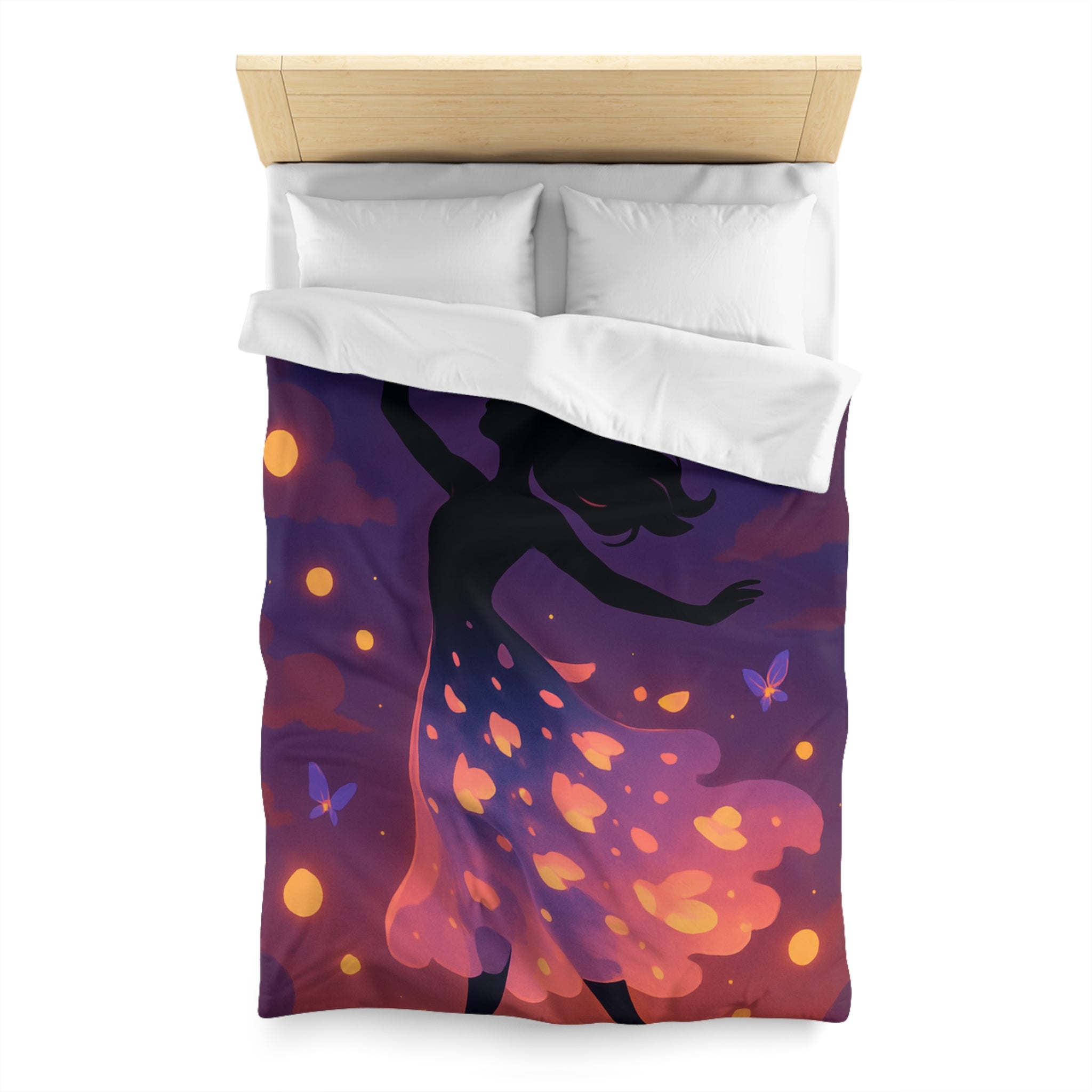 Housse de Couette Microfibre Design Artistique Moderne Décoration Chambre Confort Premium