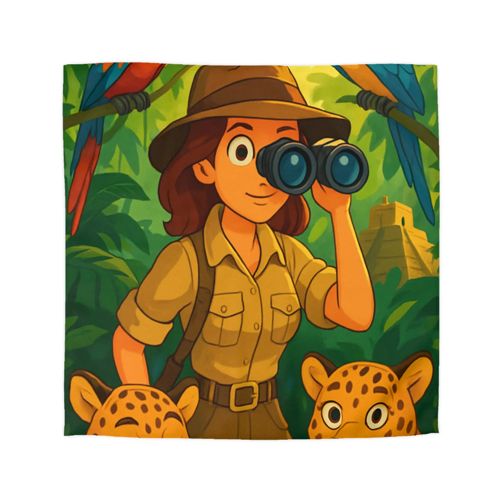 Exploration tropicale avec perroquets et jaguars dans la jungle luxuriante et mystérieuse