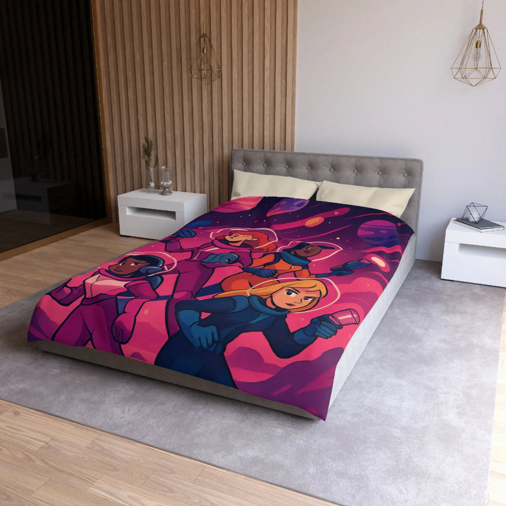 Housse de Couette Microfibre Création Artistique Moderne Design Exclusif Décoration Chambre