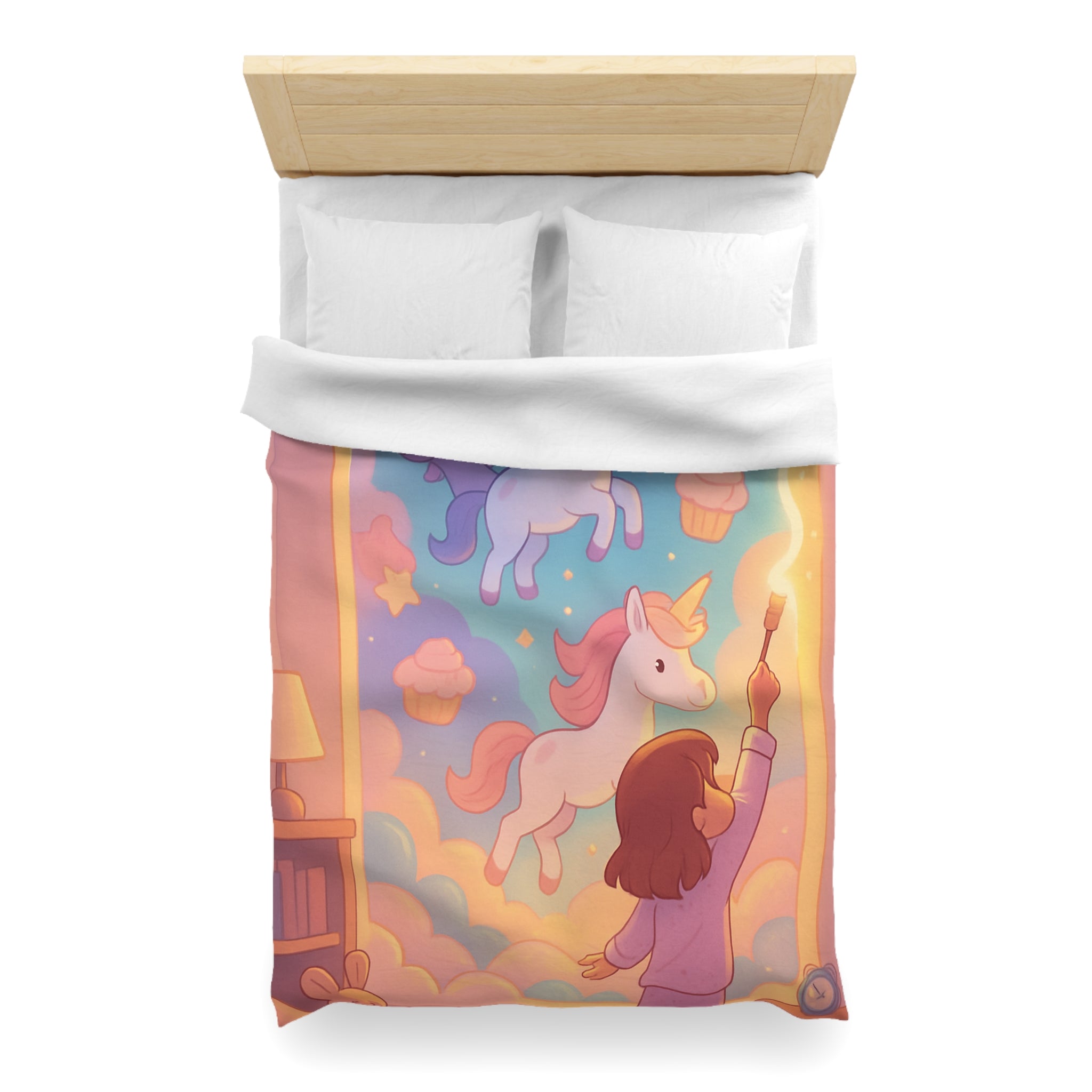 Housse de Couette Microfibre Design Artistique Moderne Décoration Chambre Confort Premium