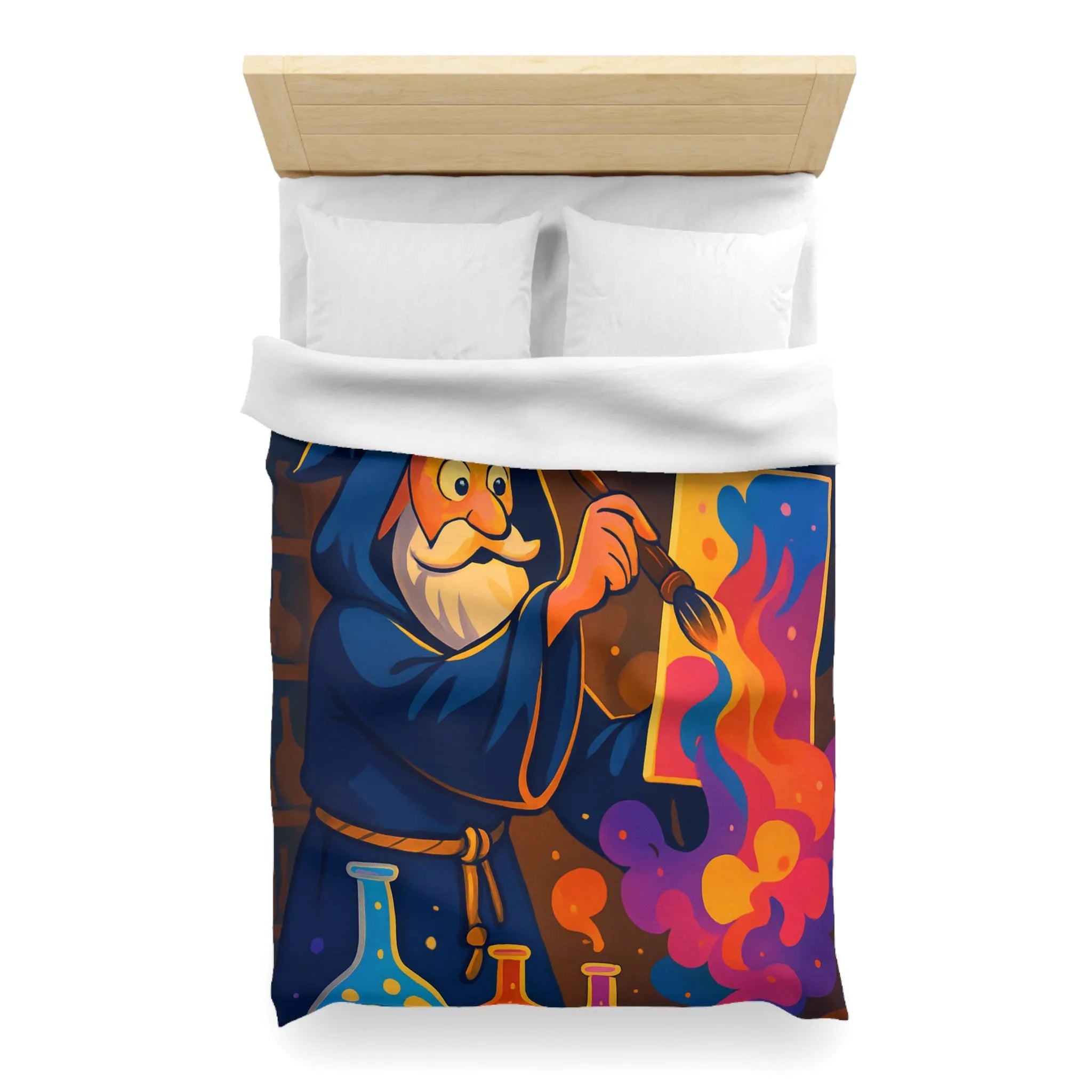 Créez une ambiance magique avec une housse de couette sorcier artistique et colorée