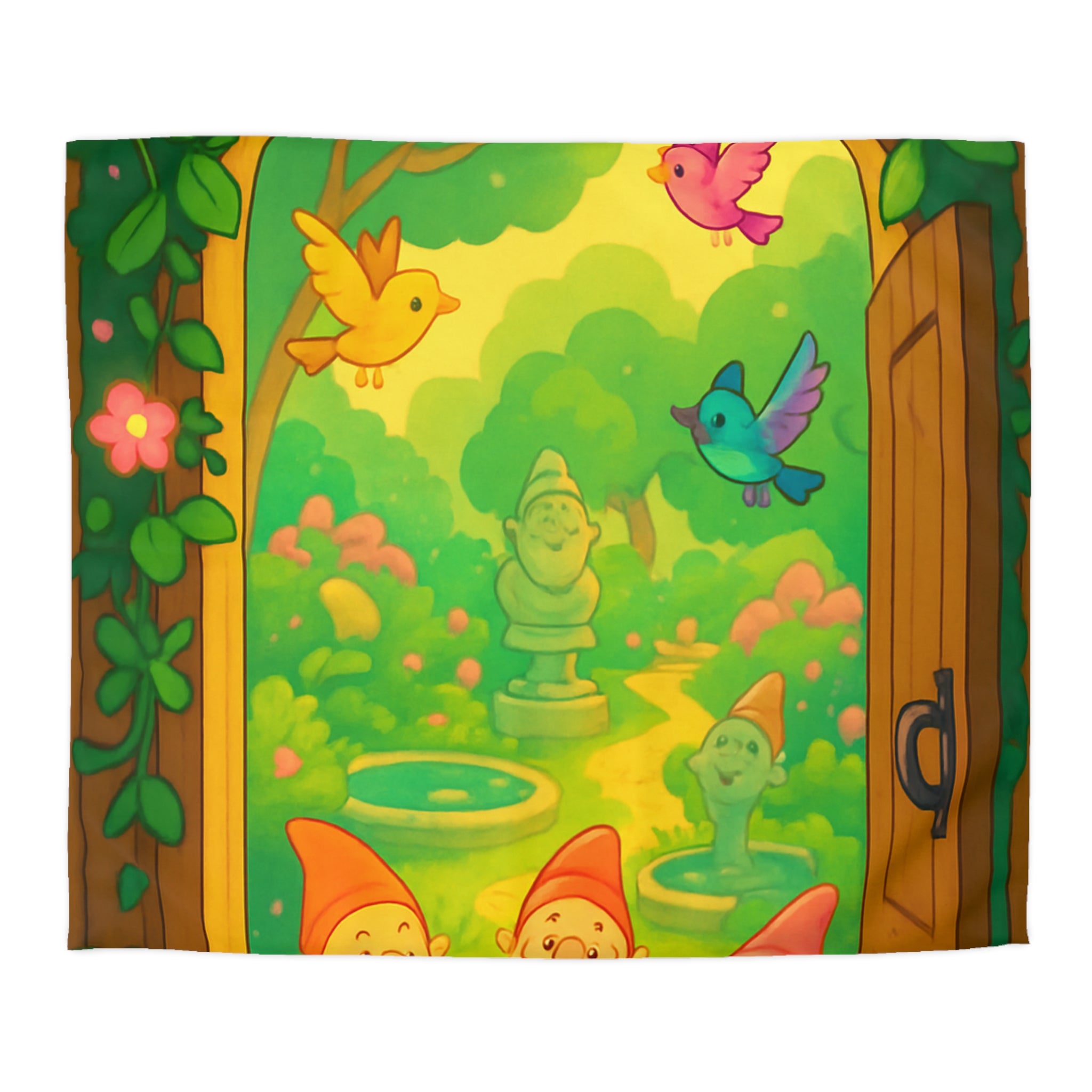 Housse de Couette Microfibre Motif Créatif Original Style Contemporain Chambre Élégante