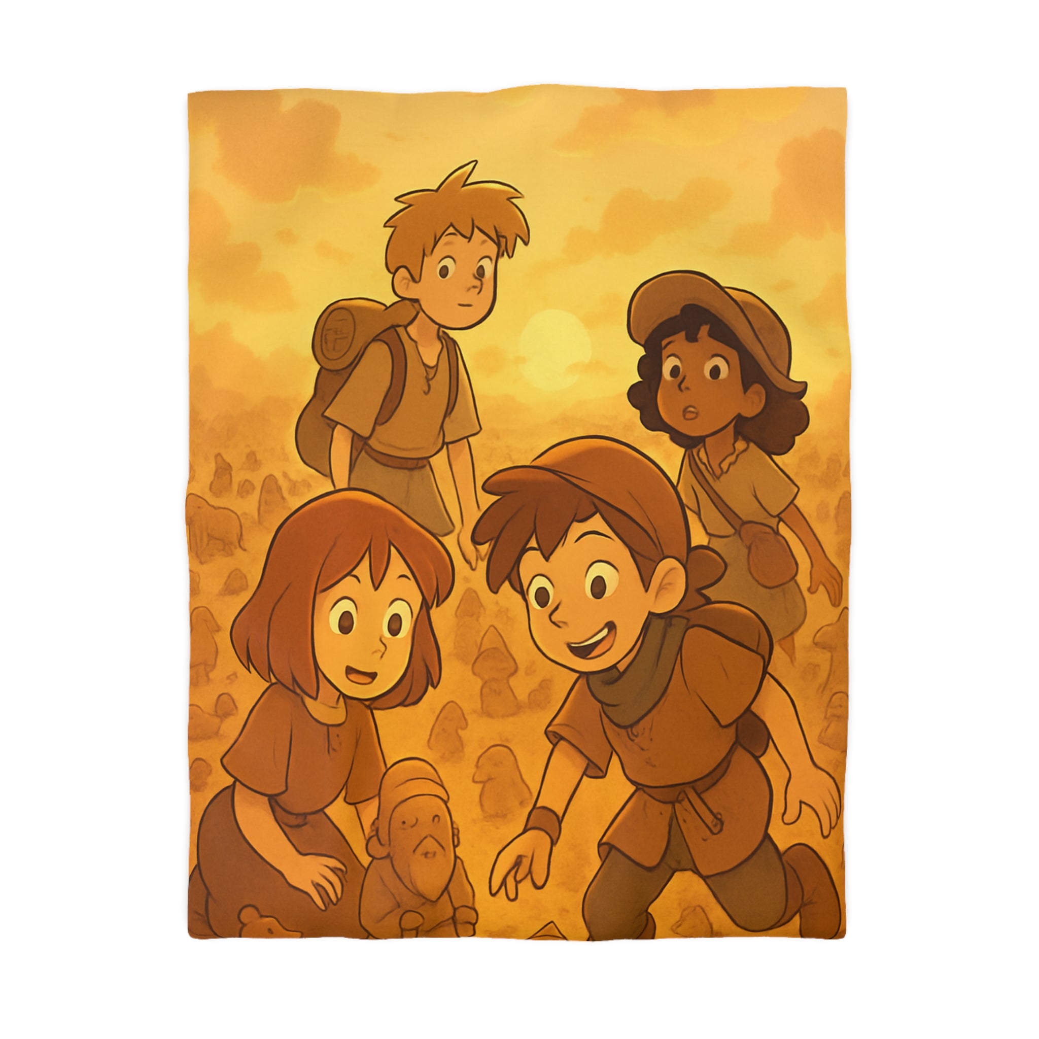 Housse de Couette Microfibre Motif Créatif Original Style Contemporain Chambre Élégante