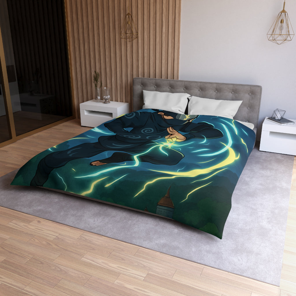 Housse de Couette Microfibre Motif Créatif Original Style Contemporain Chambre Élégante