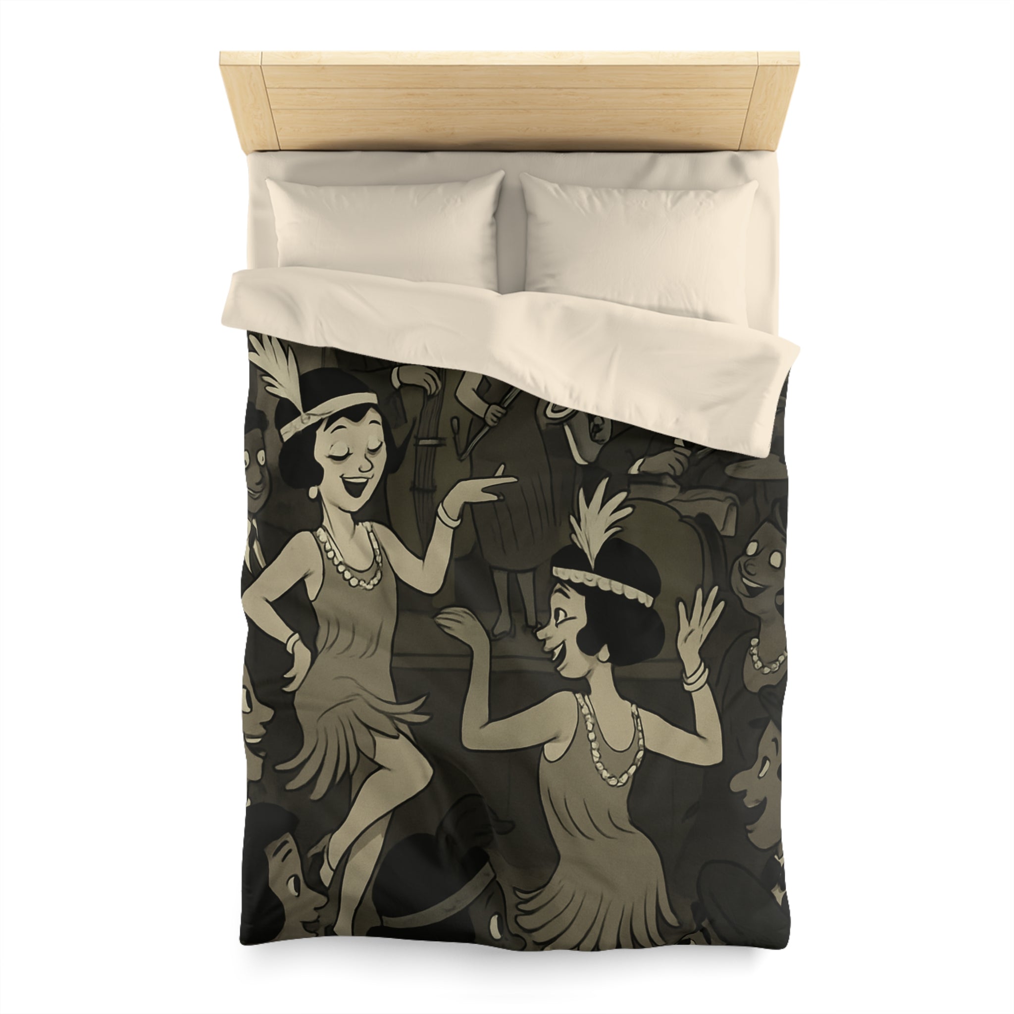 Housse de Couette Microfibre Design Artistique Moderne Décoration Chambre Confort Premium