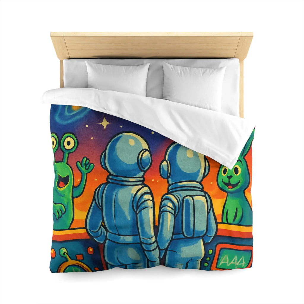 Housse de Couette Microfibre Création Artistique Moderne Design Exclusif Décoration Chambre