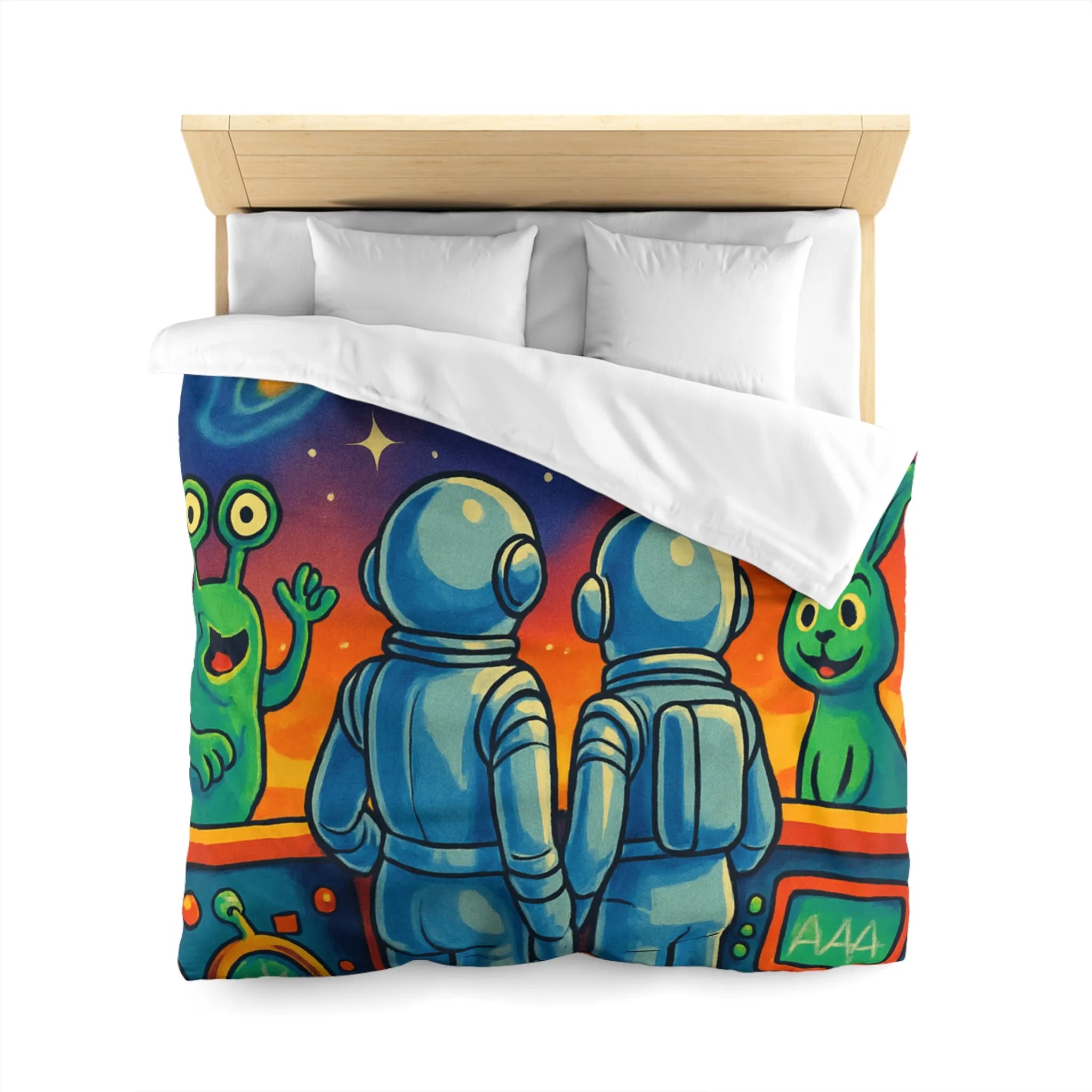 Housse de Couette Microfibre Création Artistique Moderne Design Exclusif Décoration Chambre