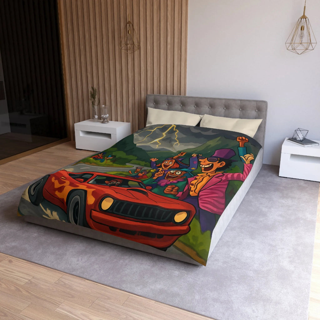 Housse de Couette Microfibre Création Artistique Moderne Design Exclusif Décoration Chambre