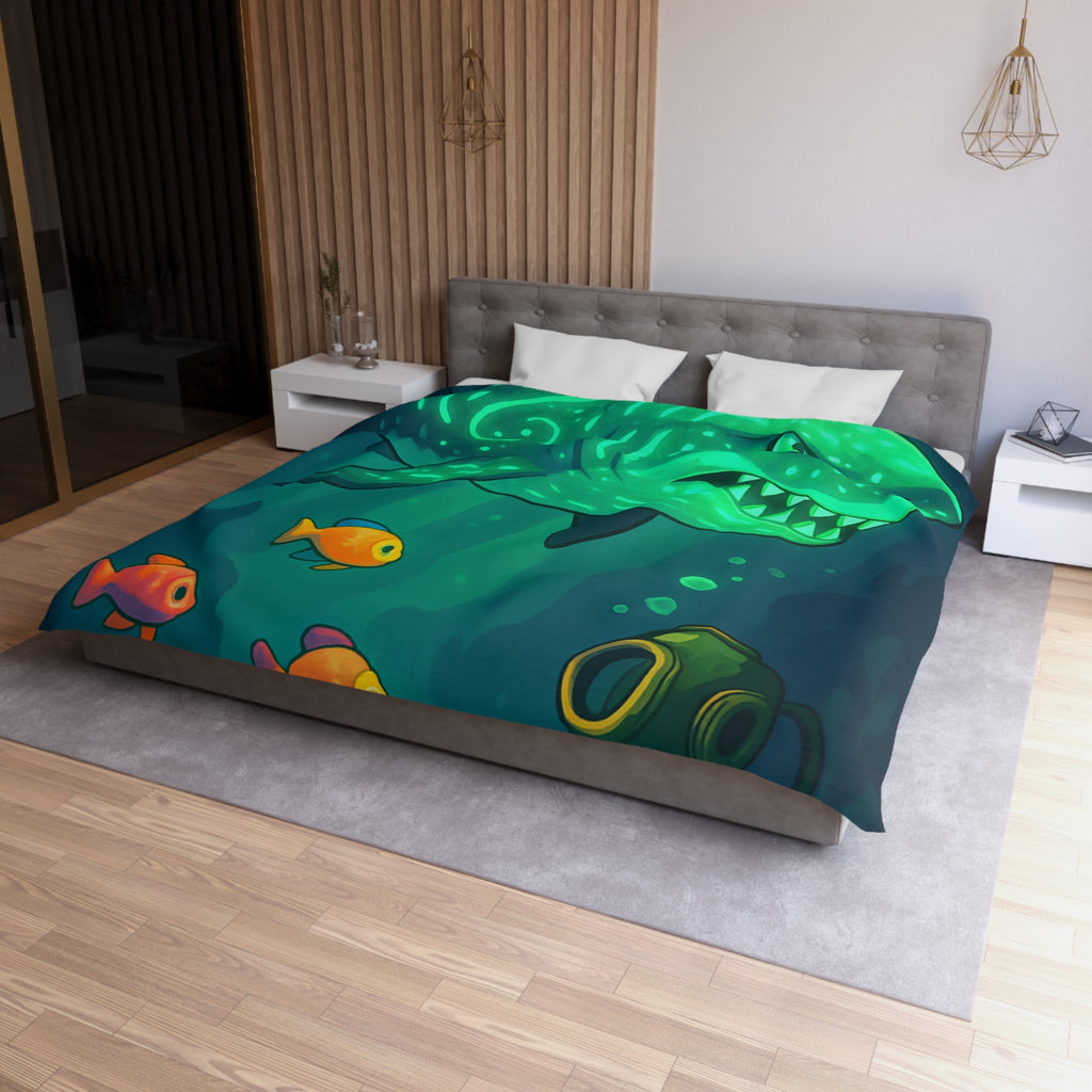 Housse de Couette Microfibre Illustration Unique Design Moderne Décoration Intérieure Raffinée