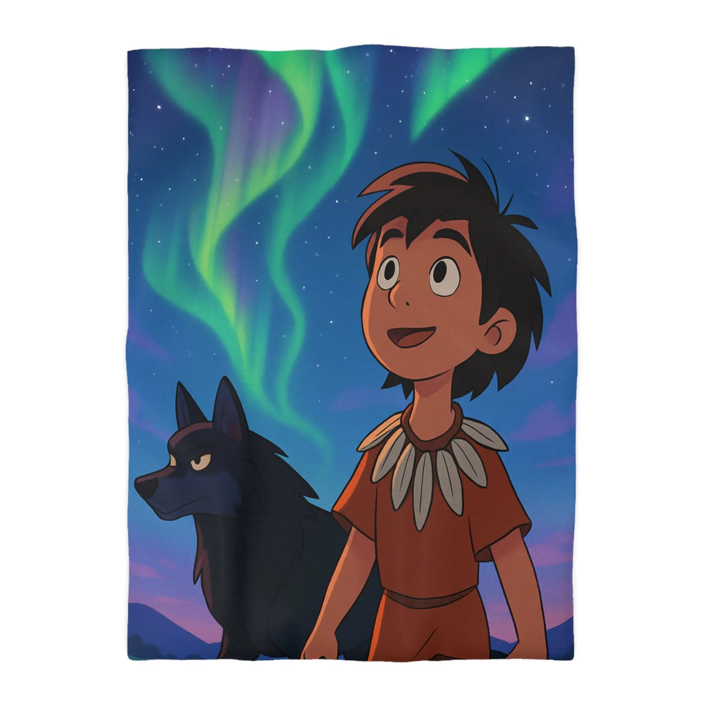 Housse de Couette Microfibre Art Graphique Contemporain Style Décoratif Chambre Tendance