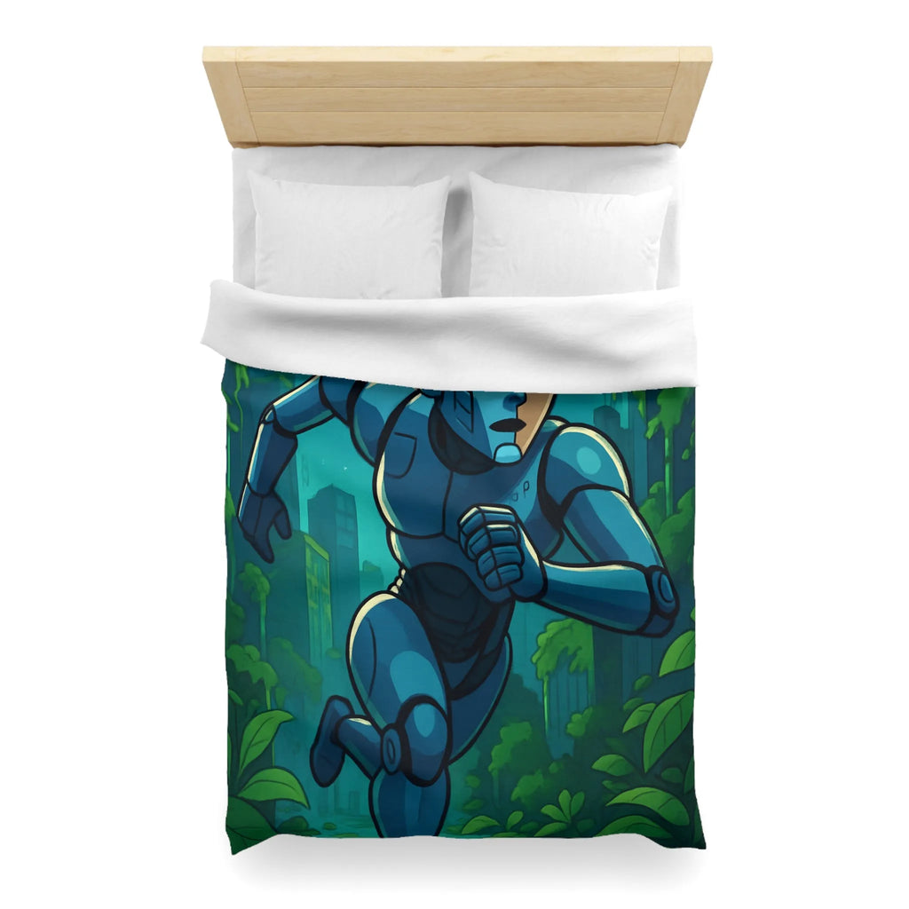 Housse de Couette Microfibre Art Graphique Contemporain Style Décoratif Chambre Tendance