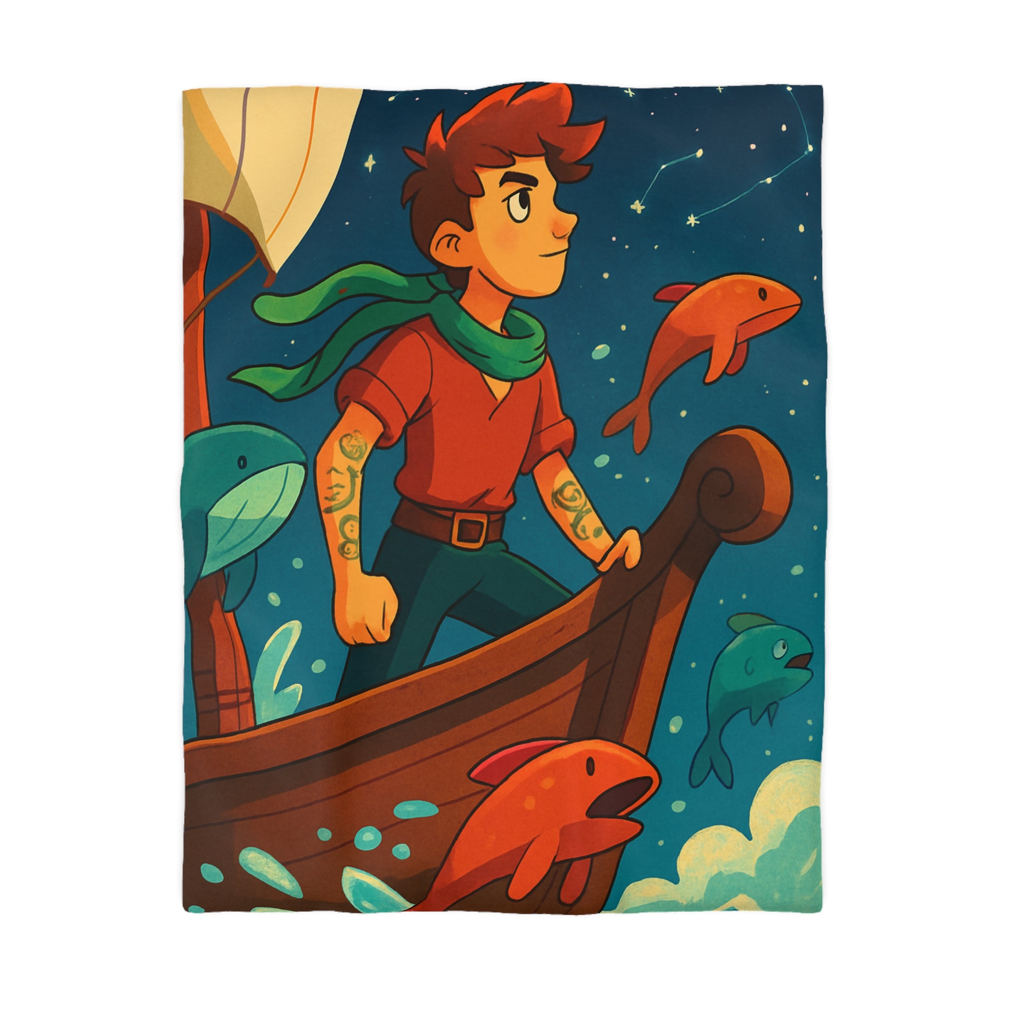 Housse de Couette Microfibre Design Artistique Moderne Décoration Chambre Confort Premium