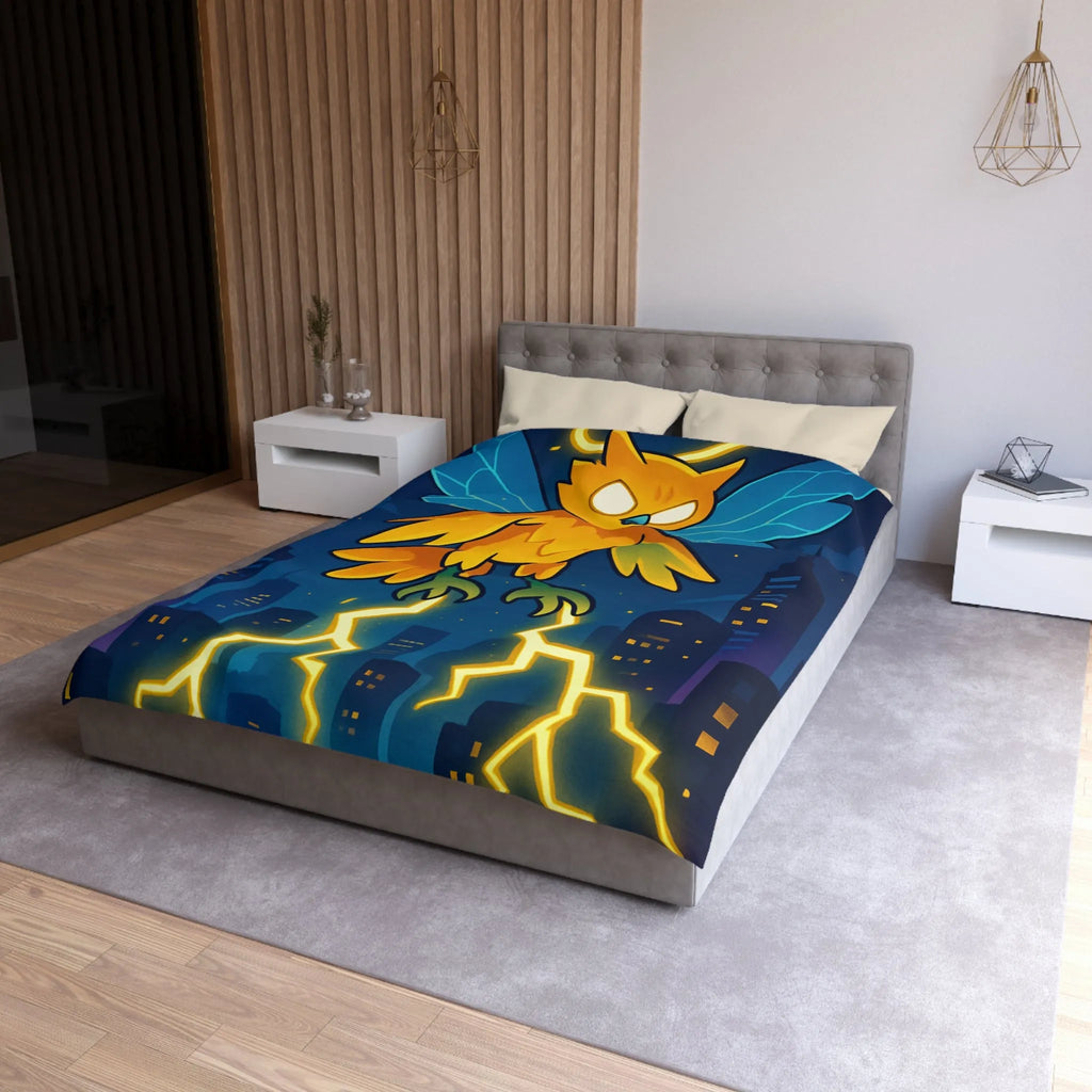 Housse de Couette Microfibre Art Graphique Contemporain Style Décoratif Chambre Tendance