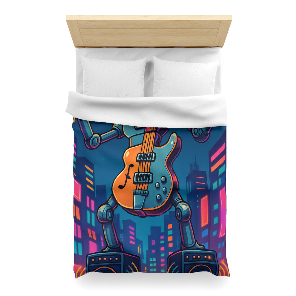 Housse de Couette Microfibre Design Artistique Moderne Décoration Chambre Confort Premium