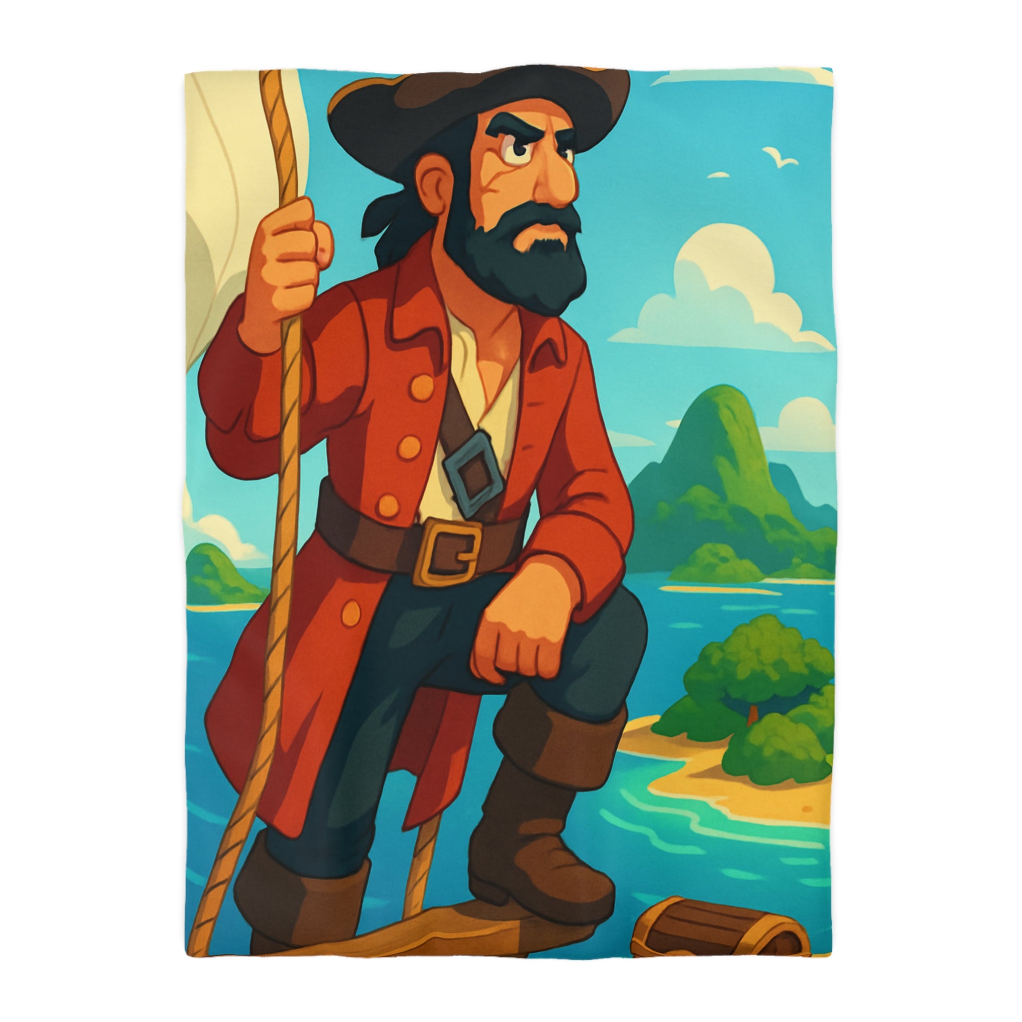 Housse de Couette Microfibre Illustration Unique Design Moderne Décoration Intérieure Raffinée