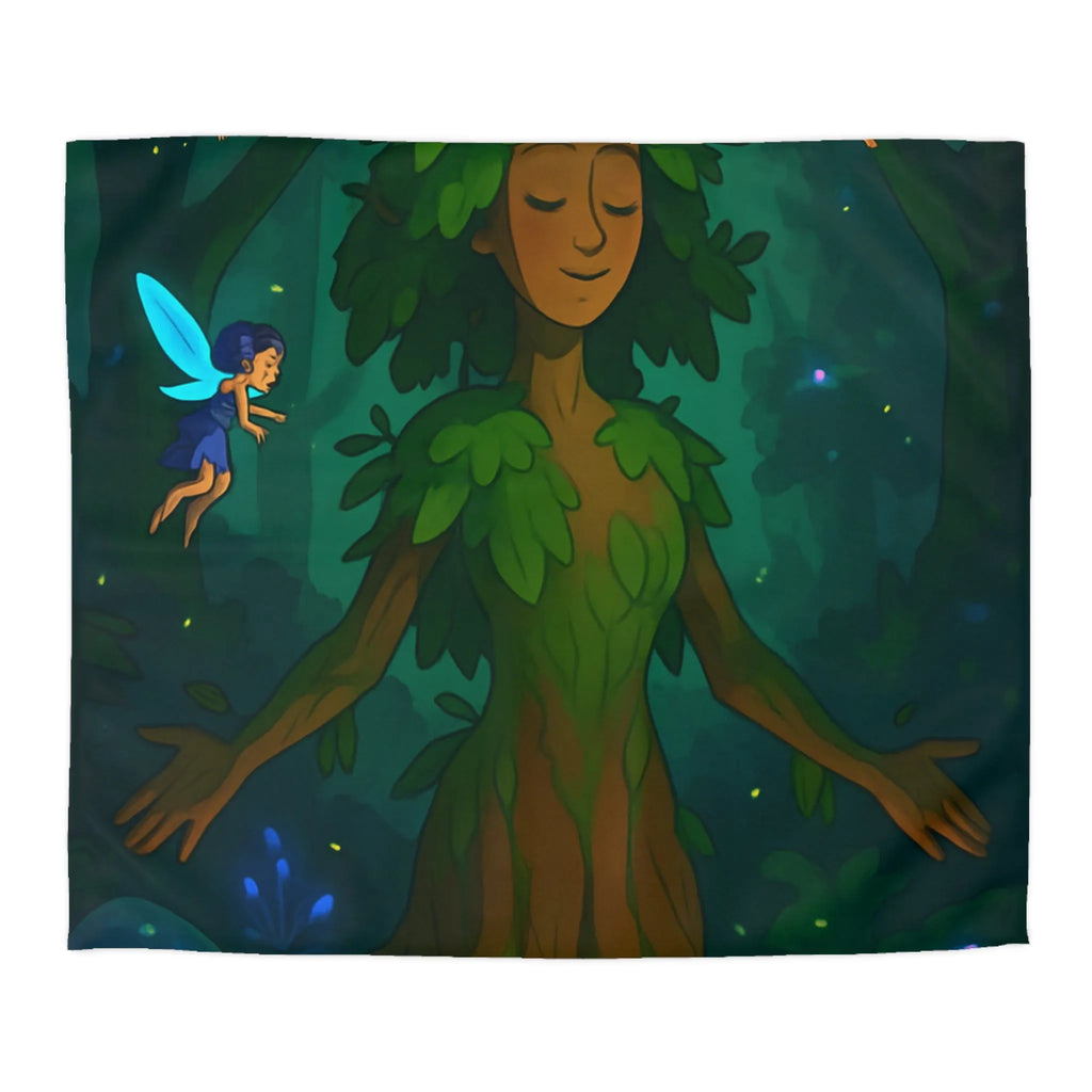 Émerveillez-vous avec une housse de couette féerique et apaisante de la forêt enchantée