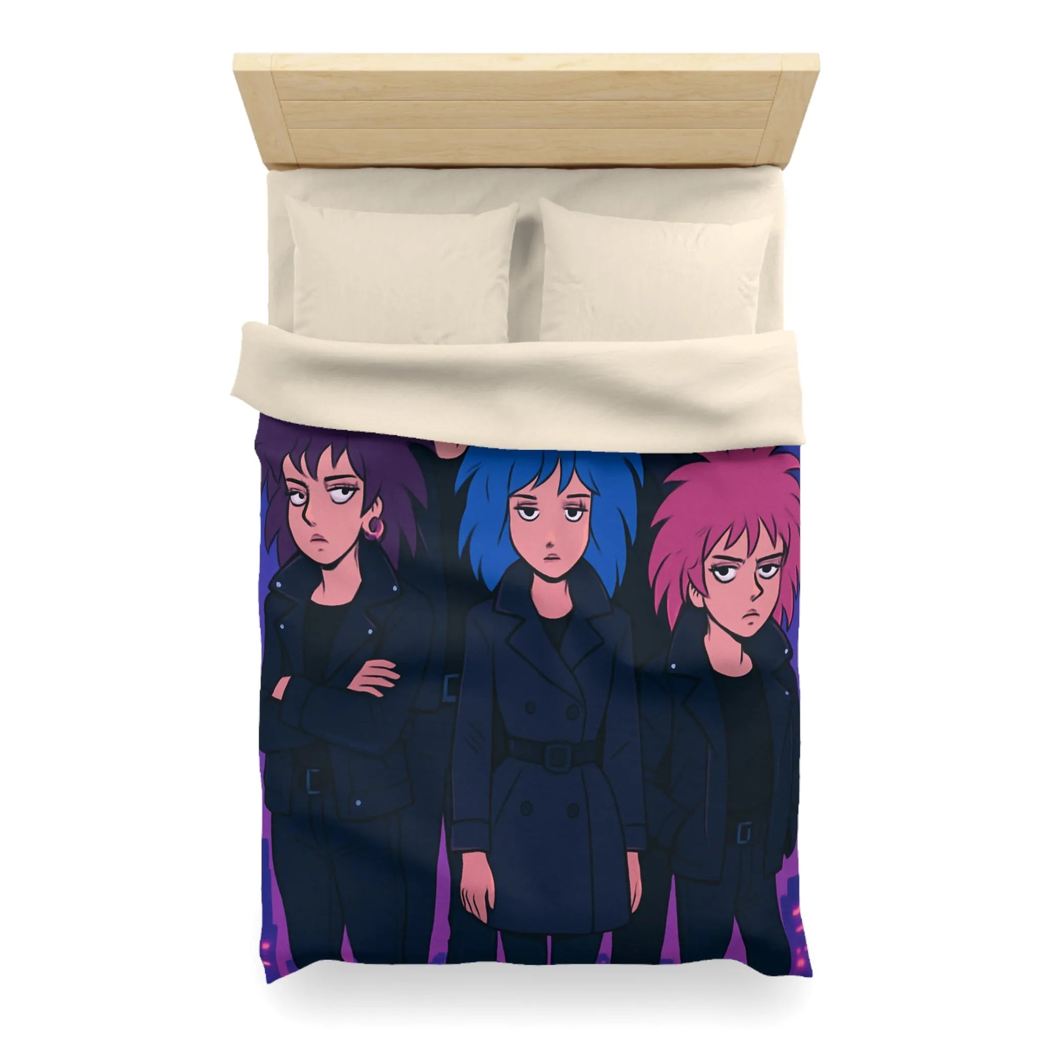 Housse de Couette Microfibre Création Artistique Moderne Design Exclusif Décoration Chambre