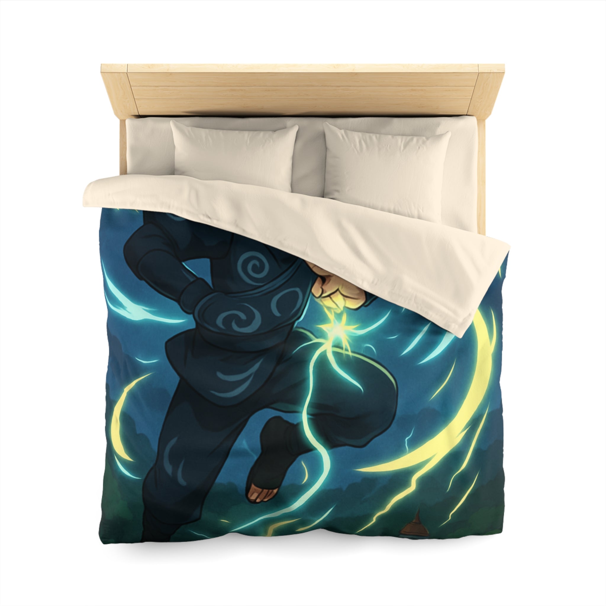 Housse de Couette Microfibre Motif Créatif Original Style Contemporain Chambre Élégante