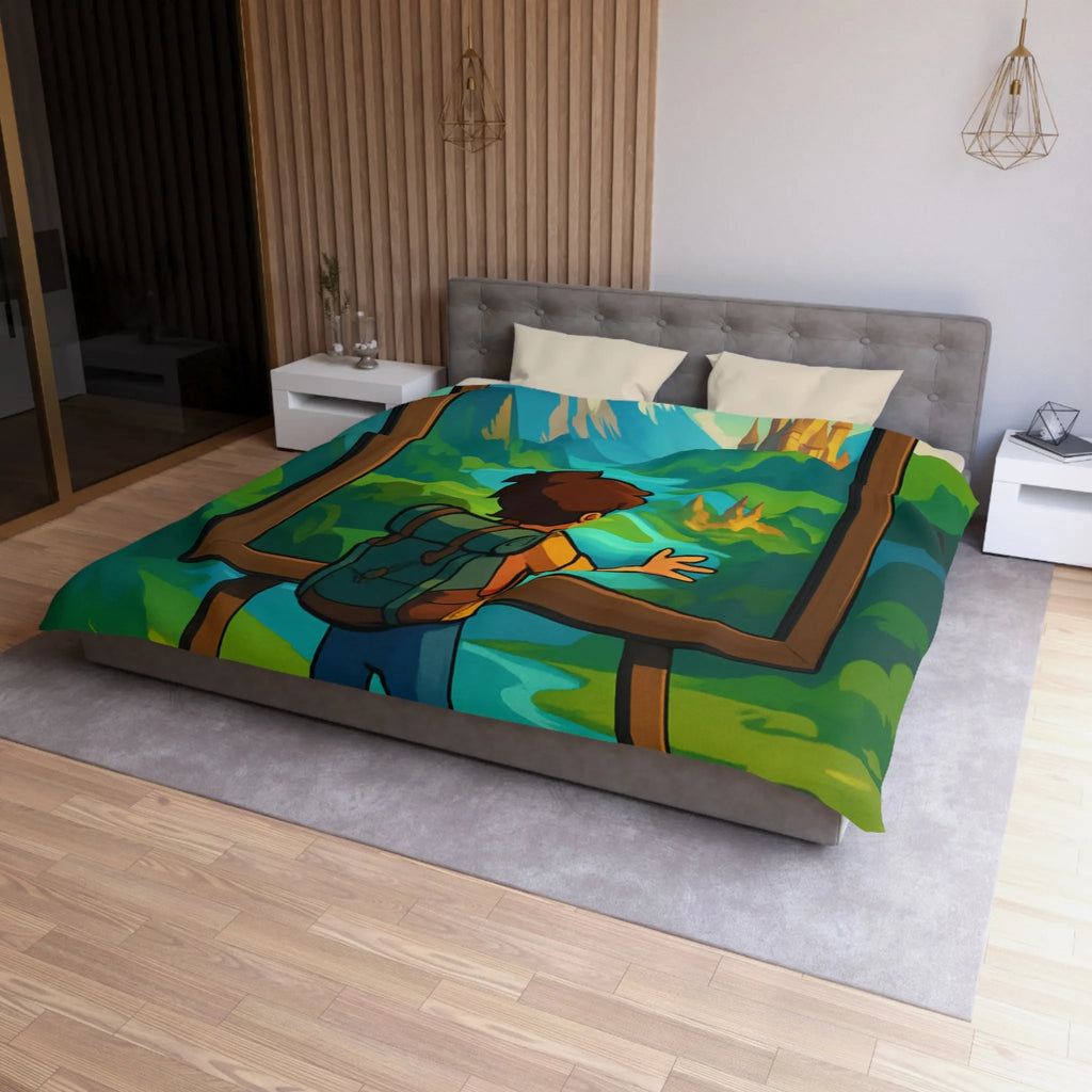 Enchantez votre chambre avec une housse de couette paysage nature féerique et rêveur