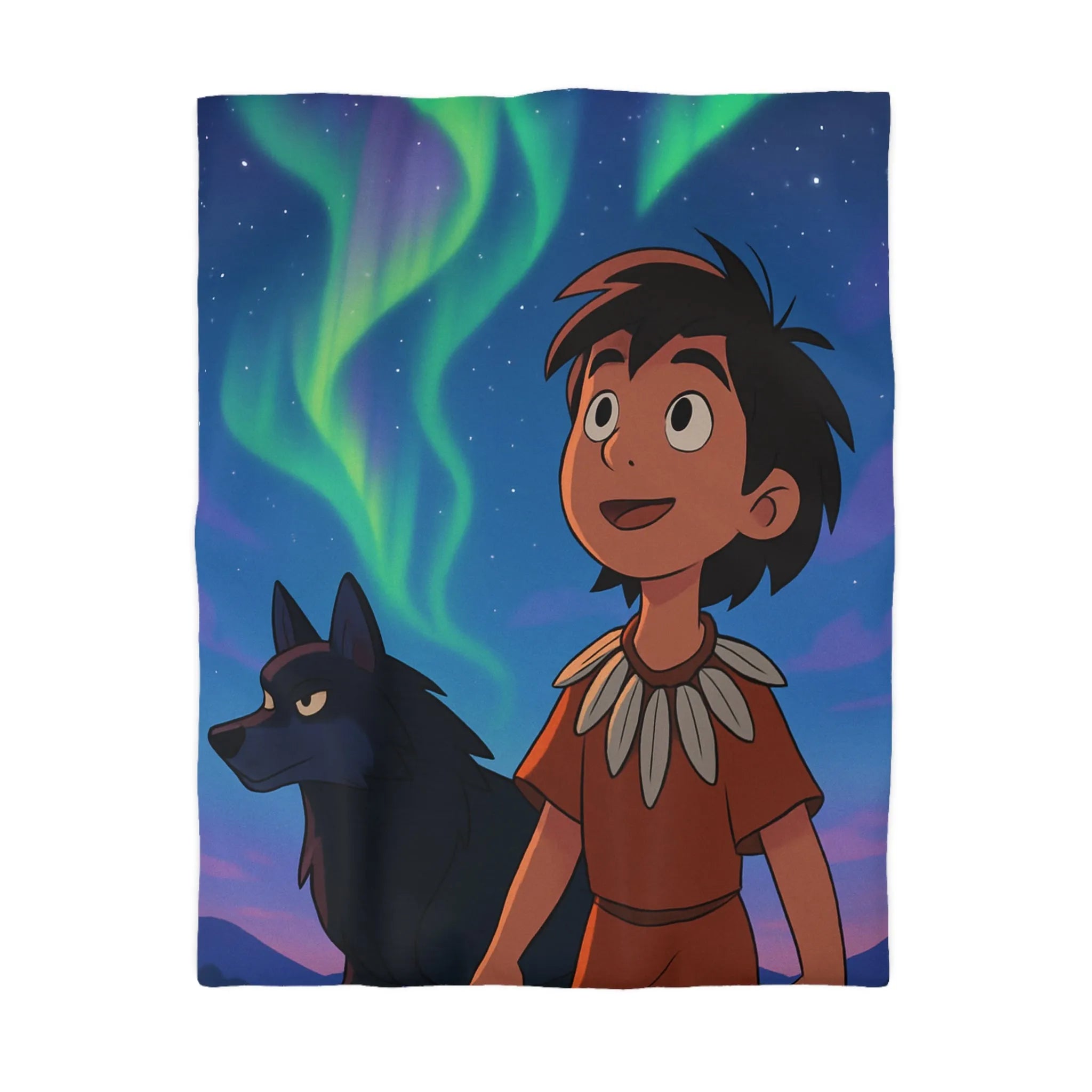 Housse de Couette Microfibre Art Graphique Contemporain Style Décoratif Chambre Tendance