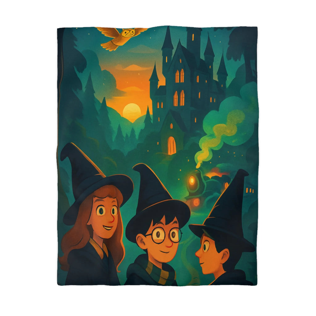 Explorez l'univers magique des sorciers avec une housse de couette mystérieuse et captivante