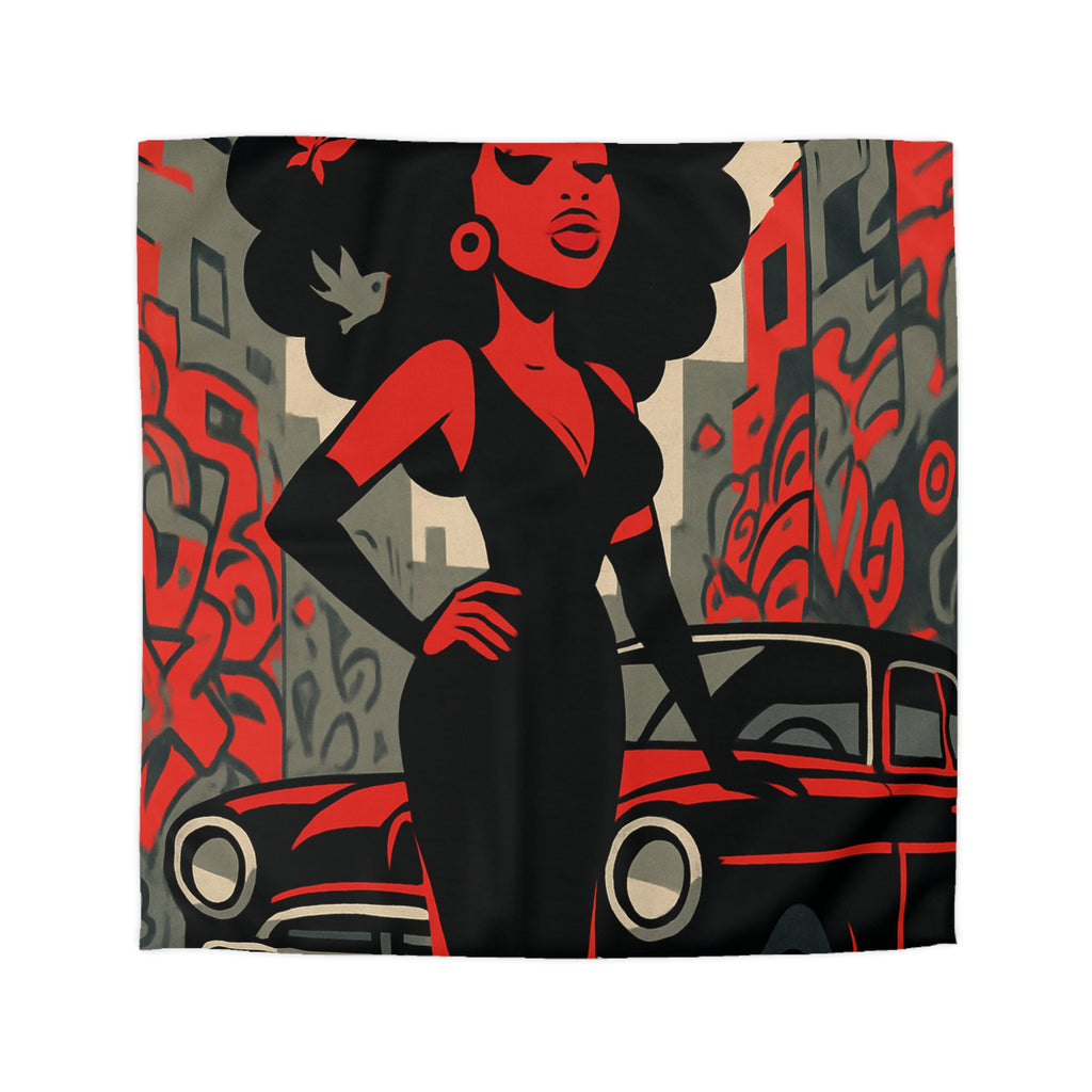 Housse de Couette Microfibre Design Artistique Moderne Décoration Chambre Confort Premium