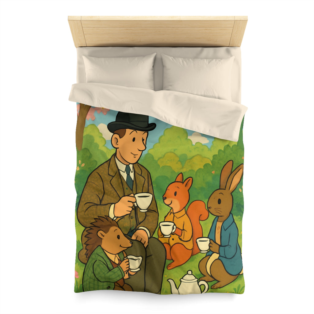 Housse de Couette Microfibre Design Artistique Moderne Décoration Chambre Confort Premium